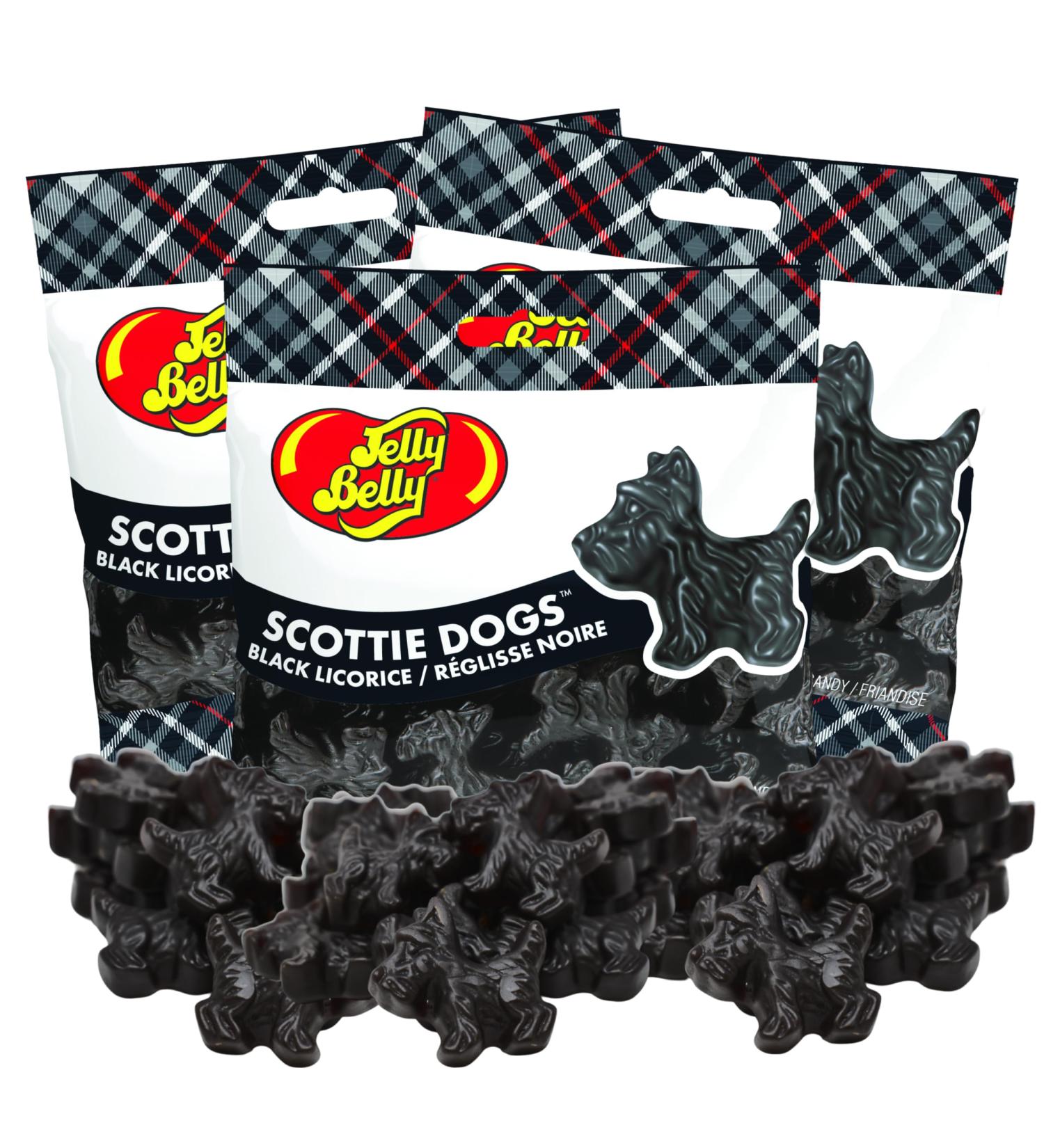Jelly Belly Scottie Dogs Black Licorice Grab & Go Bag 3 Pack Bundle 77g - Christmas & Holidays Candy Vegan Candy Dairy Free Snacks Kosher Candy Gluten Free Bulk Candy Stocking Stuffers for Teens - Buy Online on GoSupps.com