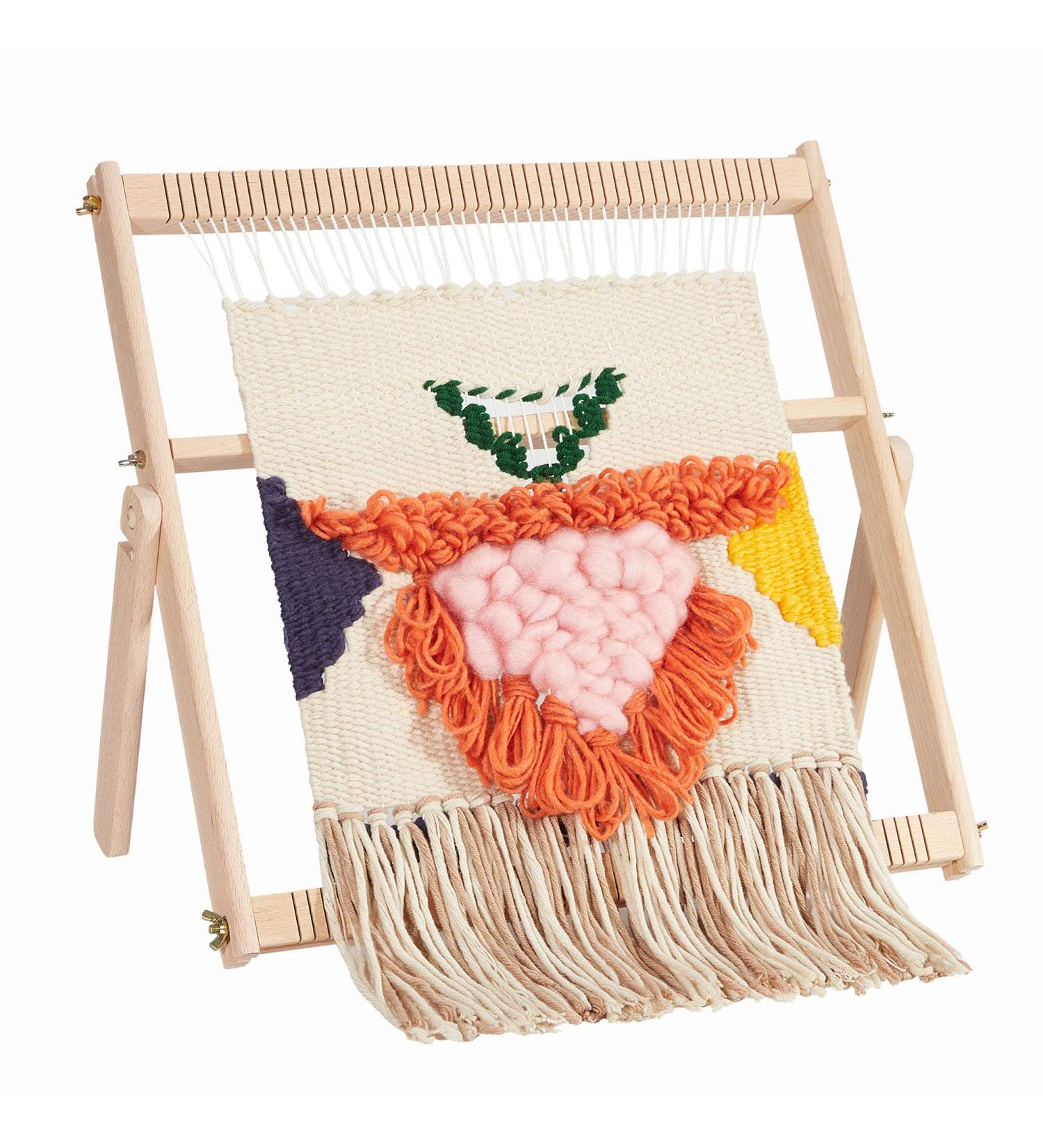 Large Wooden Multi-Craft Weaving Loom - 16.5 x 15.7 inches - DIY Tapestry Art for Kids, Beginners & Experts - Buy Online on GoSupps.com