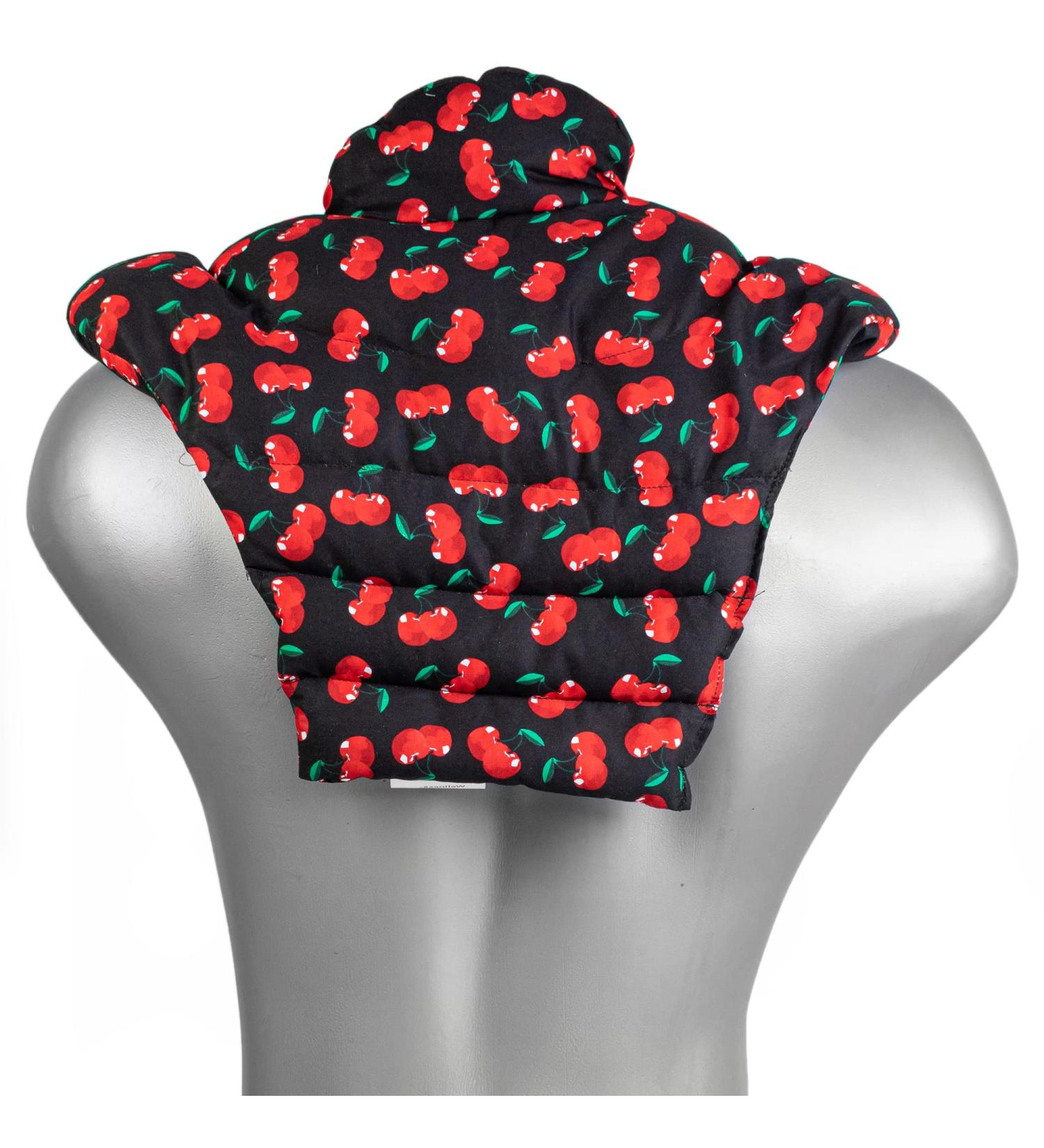 Shop Cherry Black Neck Horns for Cervical Spine Relief | Comfortable Heating Pillows for Neck Shoulders & Back | Wheat Fill for Easy Warming - Buy Online on GoSupps.com