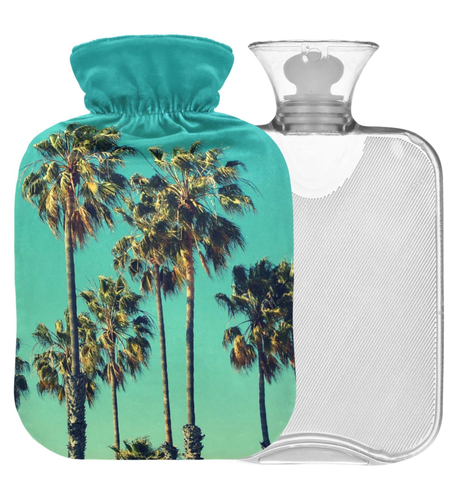 NAANLE 2L Transparent Hot Water Bottle with Cover | Pain Relief for Menstrual Cramps | Heat & Cold Therapy for Hands & Feet - Buy Online on GoSupps.com
