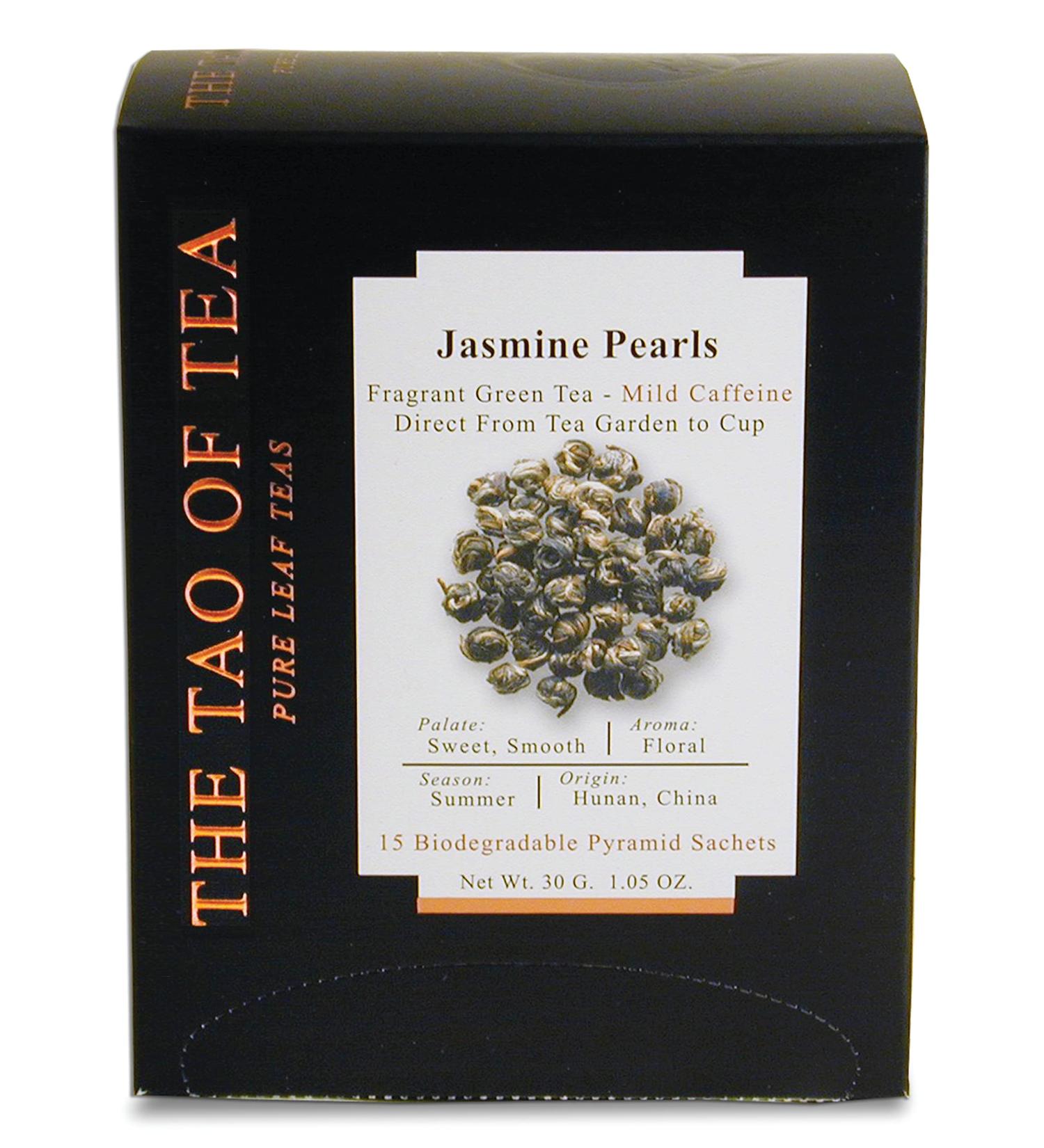 The Tao of Tea Jasmine Pearls Bo te de 15 sachets pyramides 1 05 onces - Buy Online on GoSupps.com