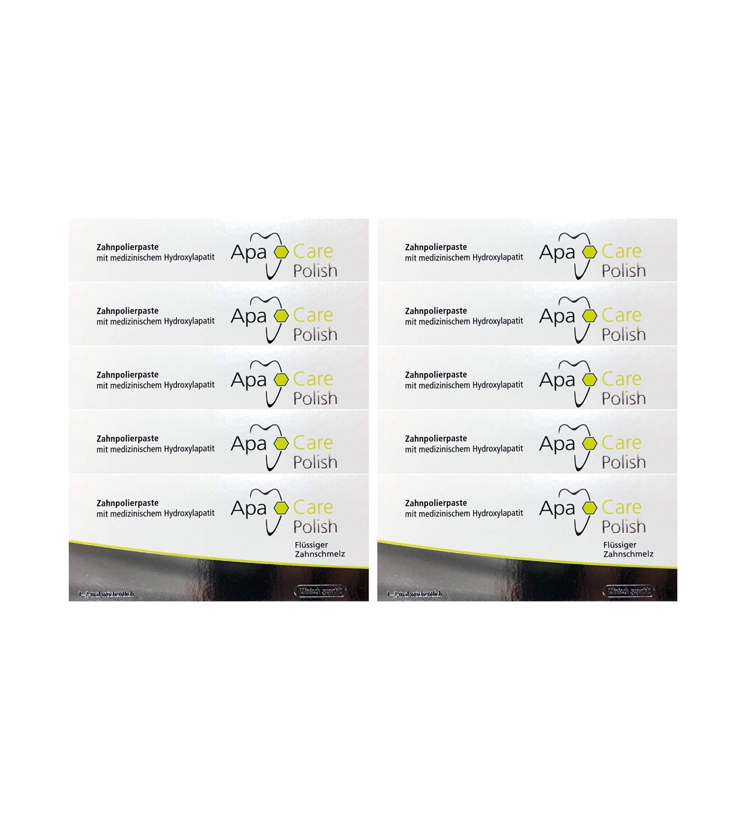 10x 20ml ApaCare Polish Tooth Polishing Paste Liquid Enamel NEW
