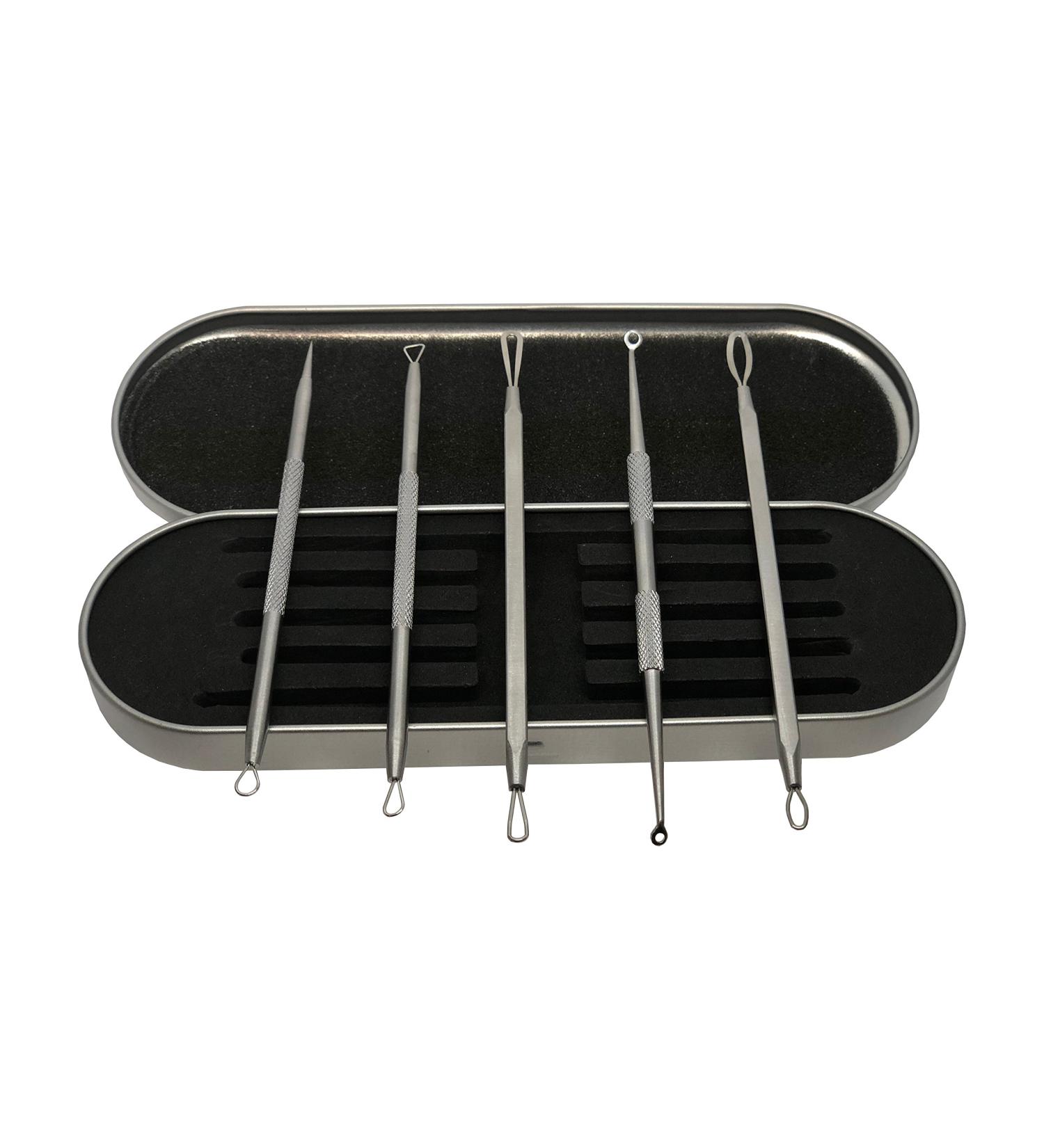 Porygon Beauty Blackhead Remover Kit - Stainless Steel Acne Extractor Tool Set for Face Blemish Extraction - Buy Online on GoSupps.com