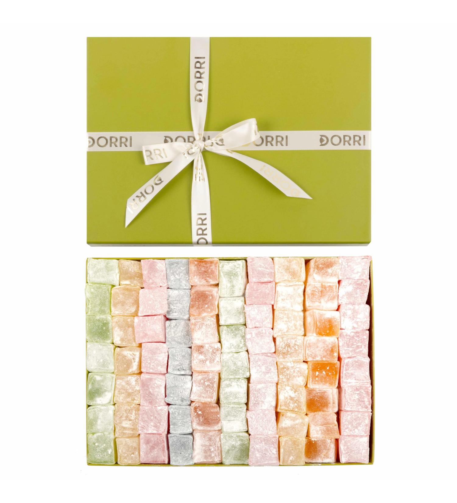 Dorri - Turkish Delight Gift Set - Assorted Turkish Delight - Rose Turkish Delightn Lemon Turkish Delight Mint Turkish Delight & more (Assorted Turkish Delight 1kg)