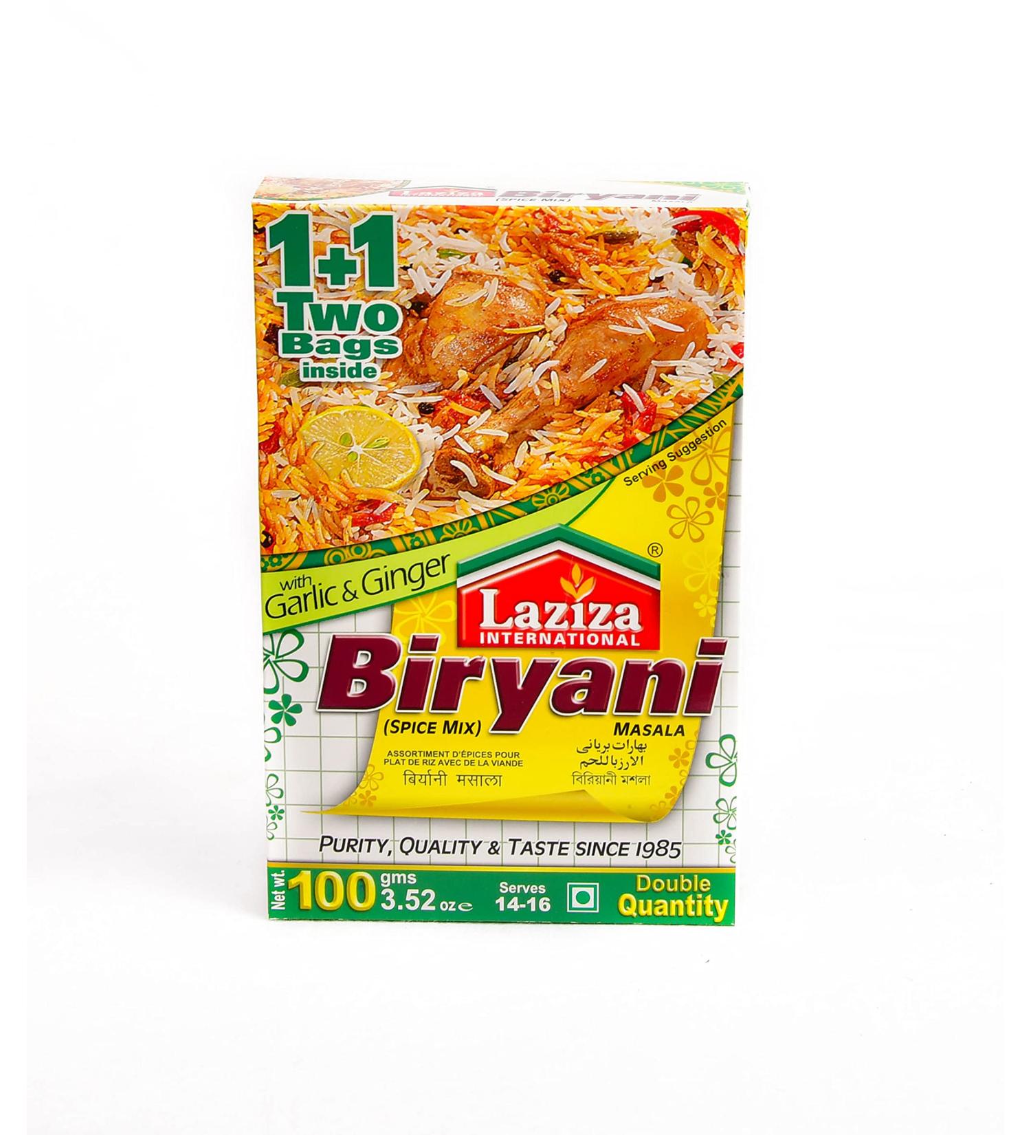  Laziza Laziza Biryani Spice Blend | Biryani Masala | Easy Cook | 100g - Buy Online on GoSupps.com