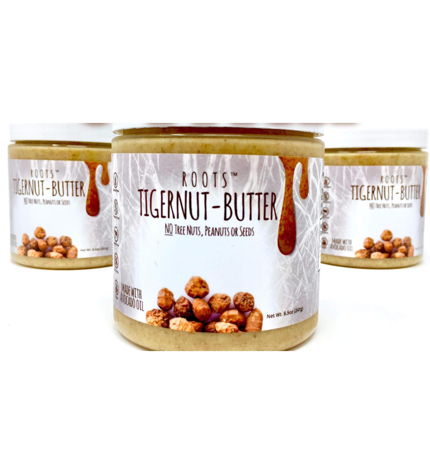 ROOTS Tigernut Butter - Aip and Paleo Vegan Compliant - Nut Free, Seed Free, Gluten Free, Soy Free - Original Flavor 3 Pack (8.5 oz each) - Buy Online on GoSupps.com