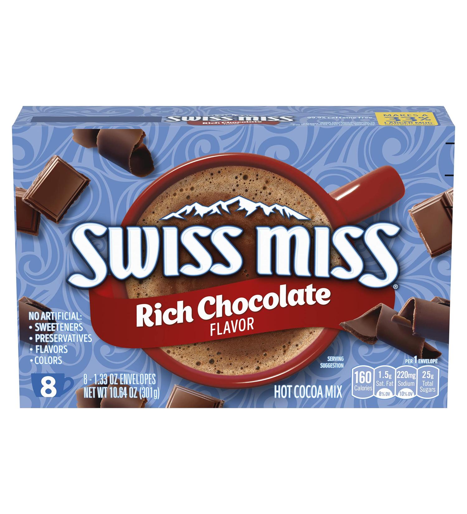 Swiss Miss Indulgent Collection Rich Chocolate Flavor Hot Cocoa Mix   1.33 Ounce (Pack of 8) - Buy Online on GoSupps.com