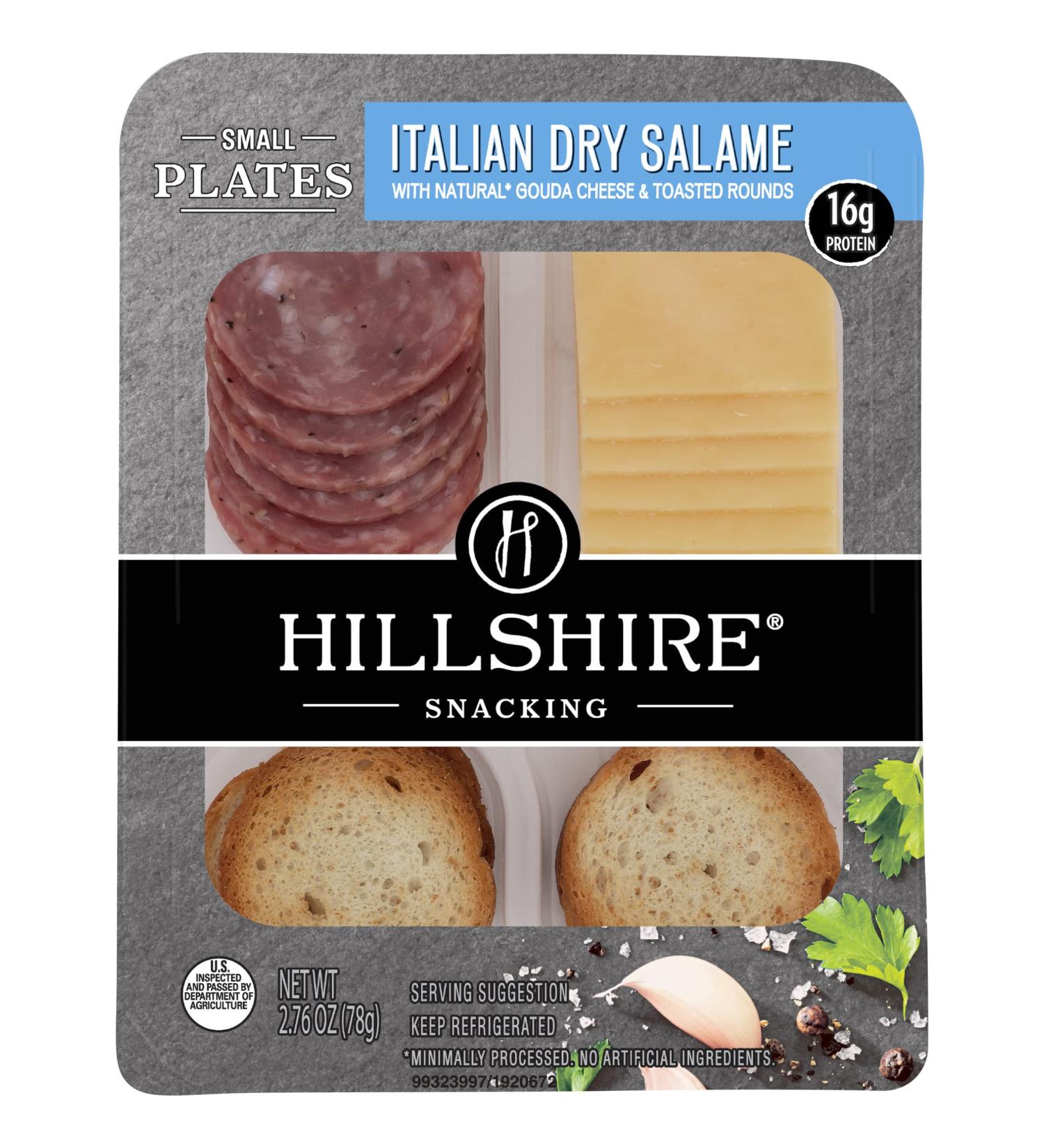Hillshire Snacking Small Plates - Italian Dry Salami and Gouda Cheese (Single Serve) - Buy Online on GoSupps.com