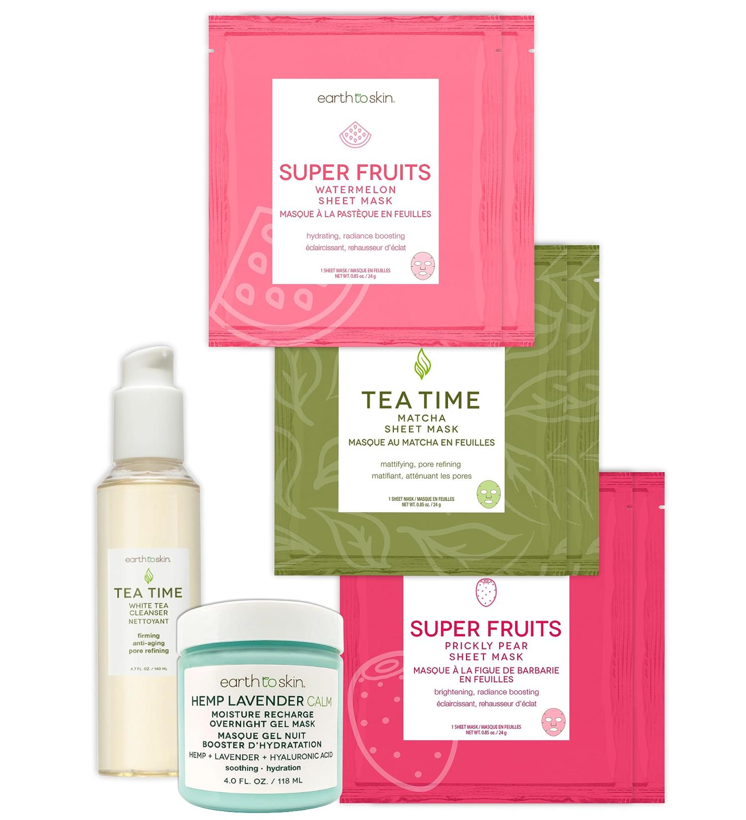 Earth To Skin Renew & Relax Essentials Set - Natural Skincare for Glowing Skin | International Shipping Available - Buy Online on GoSupps.com