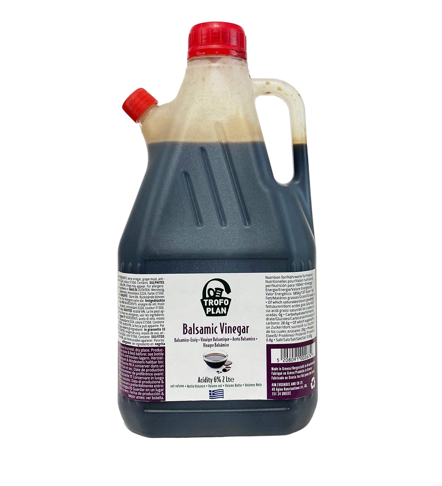 TrofoPlan Greek Giga Balsamic Vinegar 2L - Buy Online on GoSupps.com