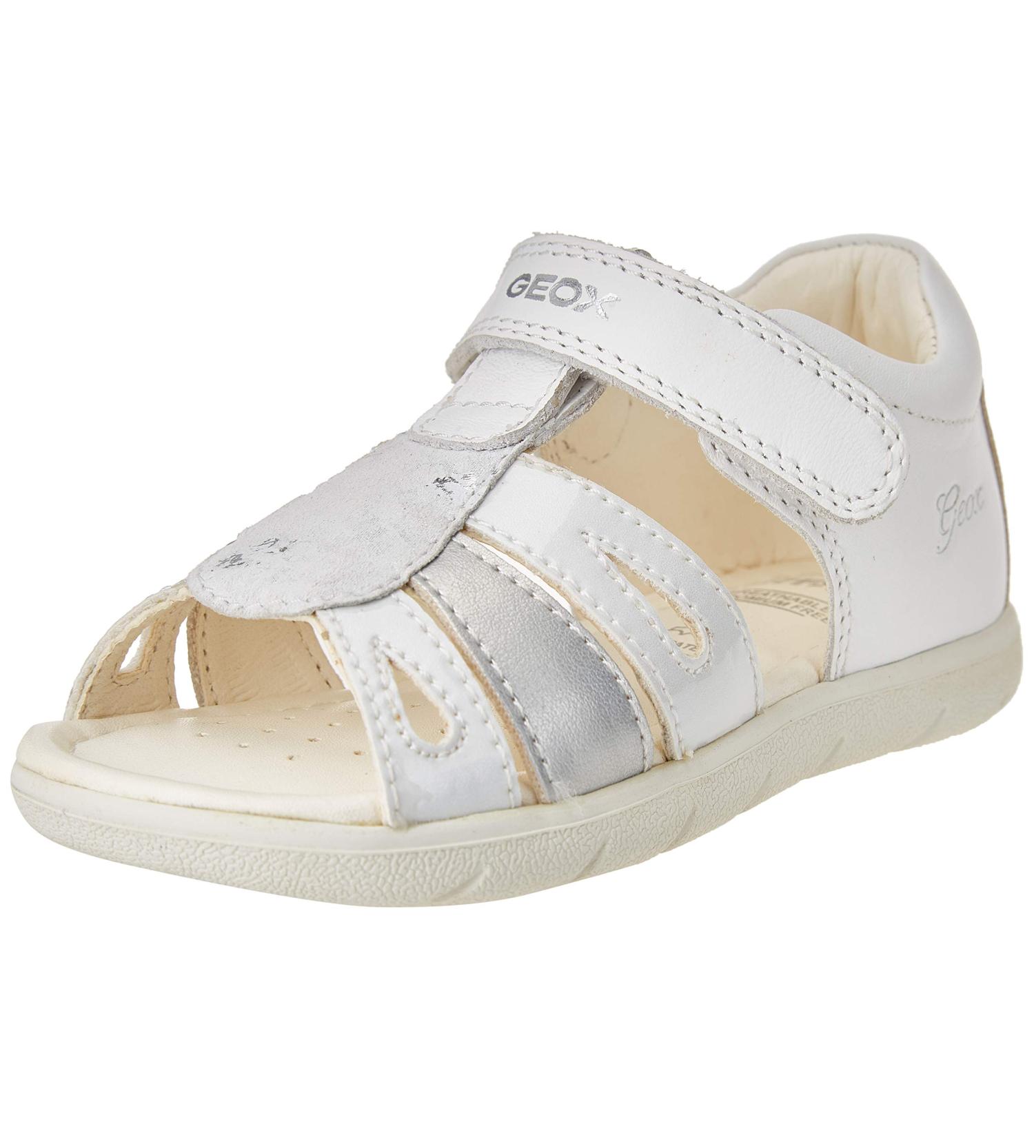 Geox Baby Girls' White Sandal Alul B - Size 7 UK - Buy Online on GoSupps.com