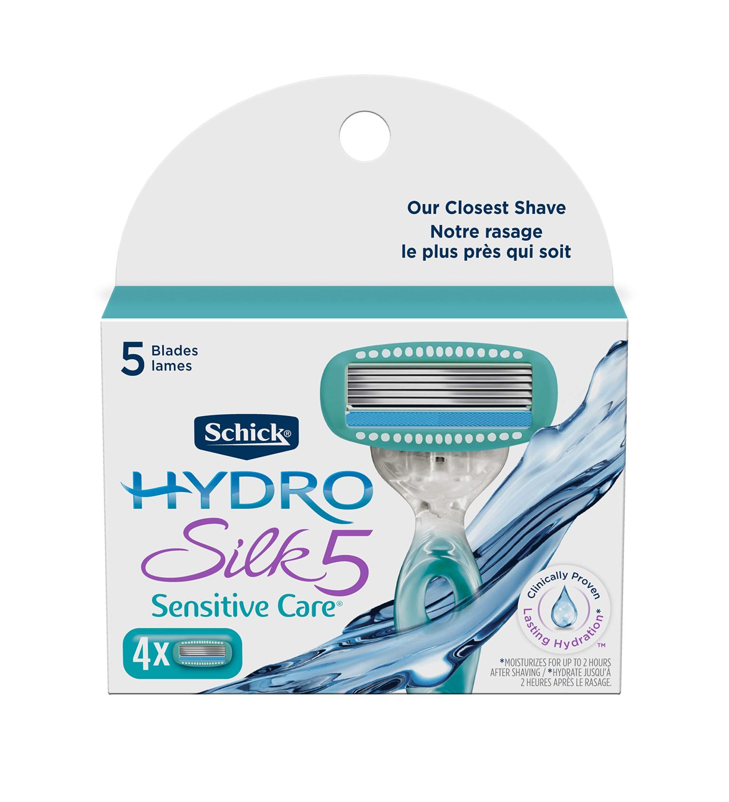 Schick Hydro Silk Sensitive Care - 4 Cartridges | Smooth, Irritation-Free Shaving - Buy Online on GoSupps.com