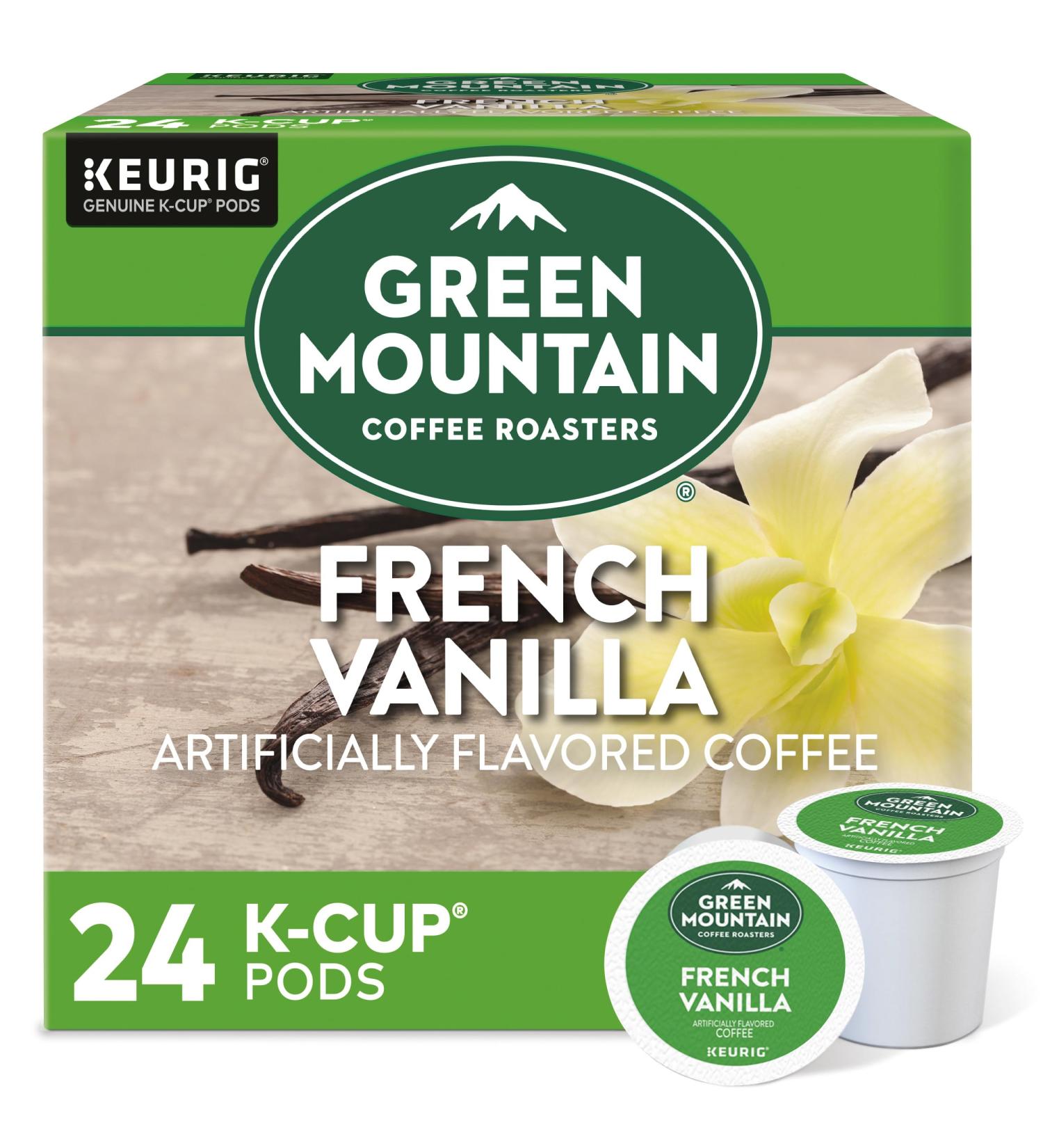 Green Mountain Coffee French Vanilla Coffee K-Cups Box Of 24 - Buy Online on GoSupps.com