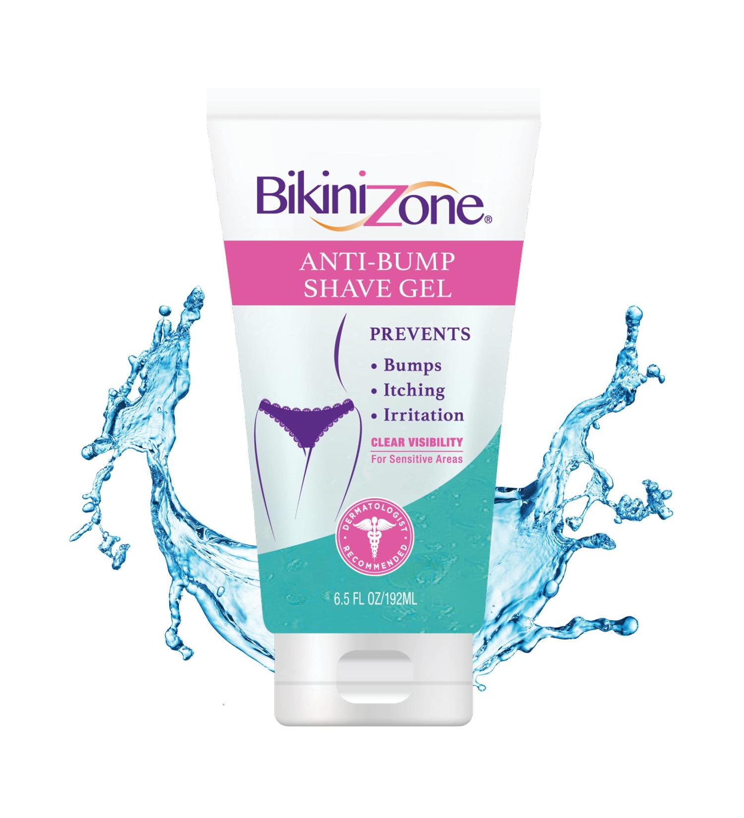 Bikini Zone Anti-Bumps Shave Gel - Dermatologist Recommended for a Close, Smooth Shave with No Irritation or Ingrown Hairs - 6.5 Fl Oz - Buy Online on GoSupps.com