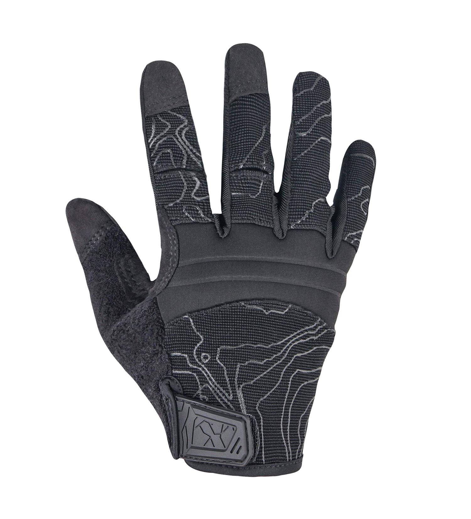 Touch Screen Full Finger Dexterity Gloves - Black Large for Men and Women - Ideal for Motorcycle Riding - Buy Online on GoSupps.com