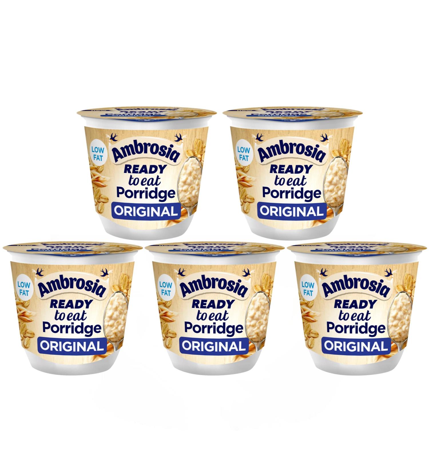 5 x 210g Ready To Eat Original Porridge Pots