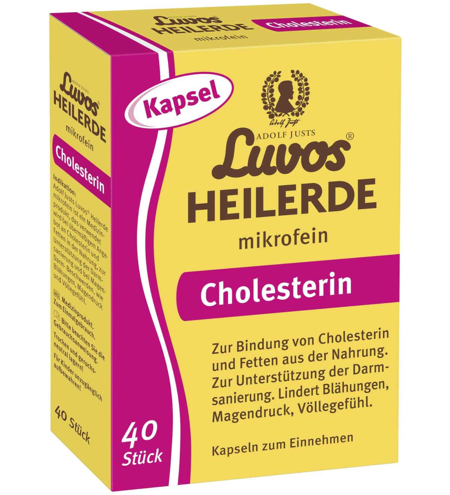  Luvos Luvos Microfine Healing Capsules - Natural Remedy to Bind Cholesterol and Fats - Relieves Bloating Gastric Pressure and Gas - Promotes Cleansing - Buy Online on GoSupps.com