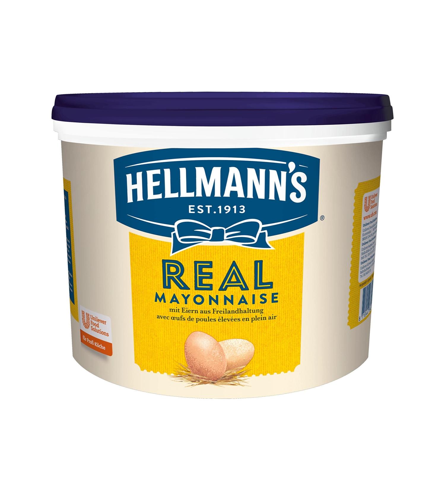 Hellmann's Real Mayonnaise 5L - Best Fries Burger Sauce & Salad Dressing - International Shipping Available - Buy Online on GoSupps.com