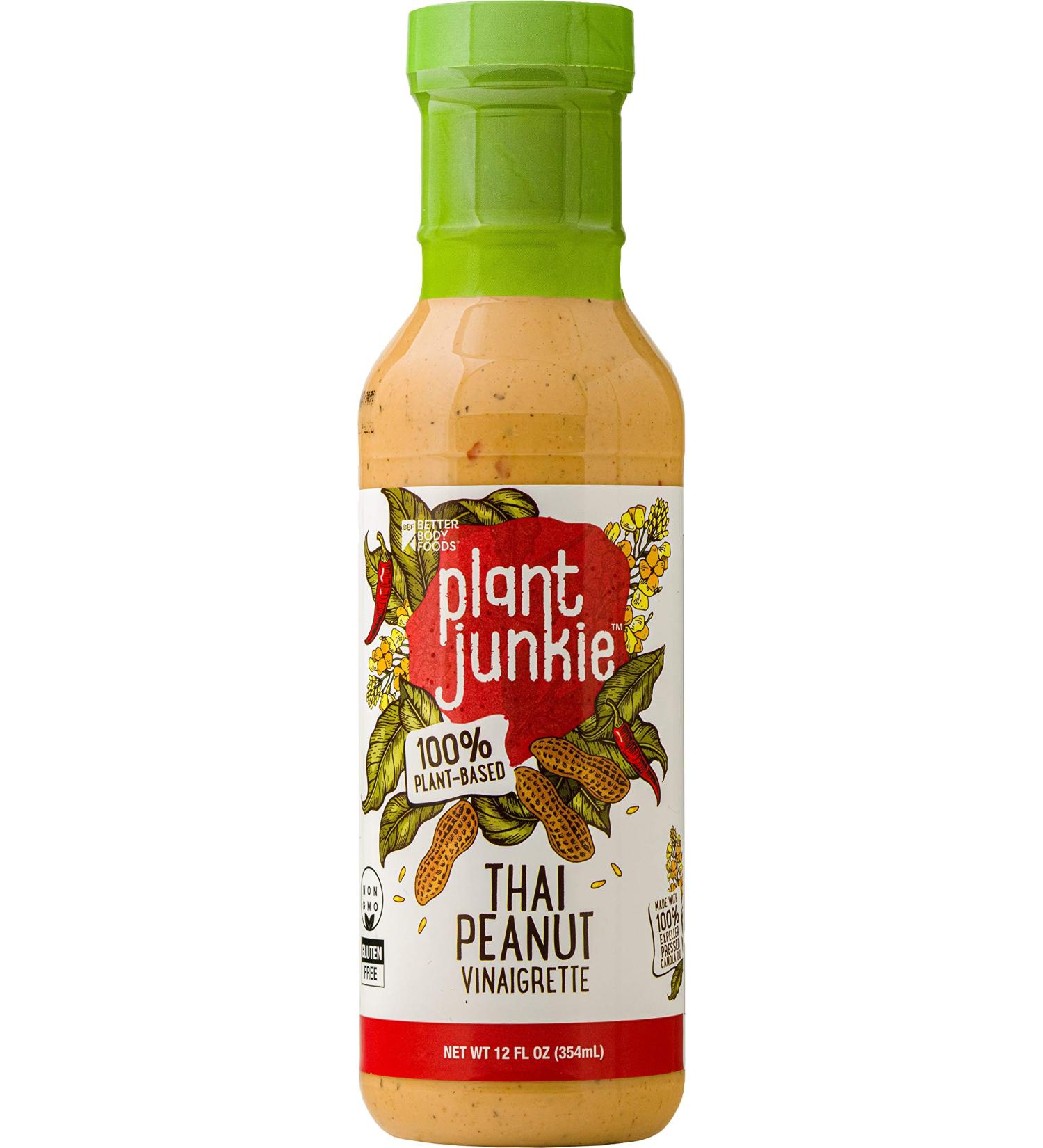 Plant Junkie Thai Peanut Vinaigrette Dressing - 12 Fl Oz - Buy Online on GoSupps.com
