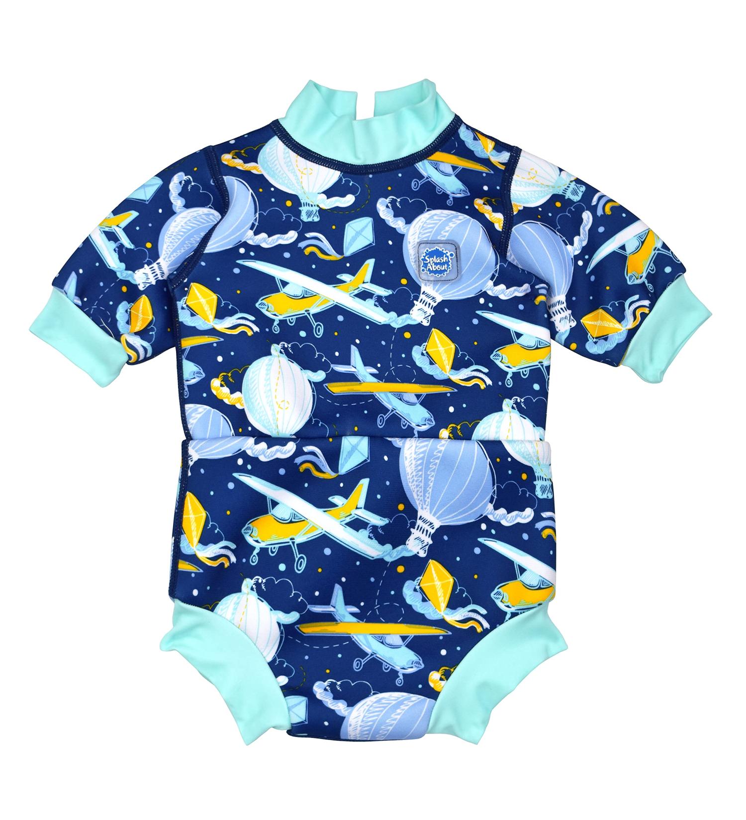 Splash About Happy Nappy Wetsuit + Reusable Swim Nappy | Up in the Air | 3-8 Months - Buy Online on GoSupps.com
