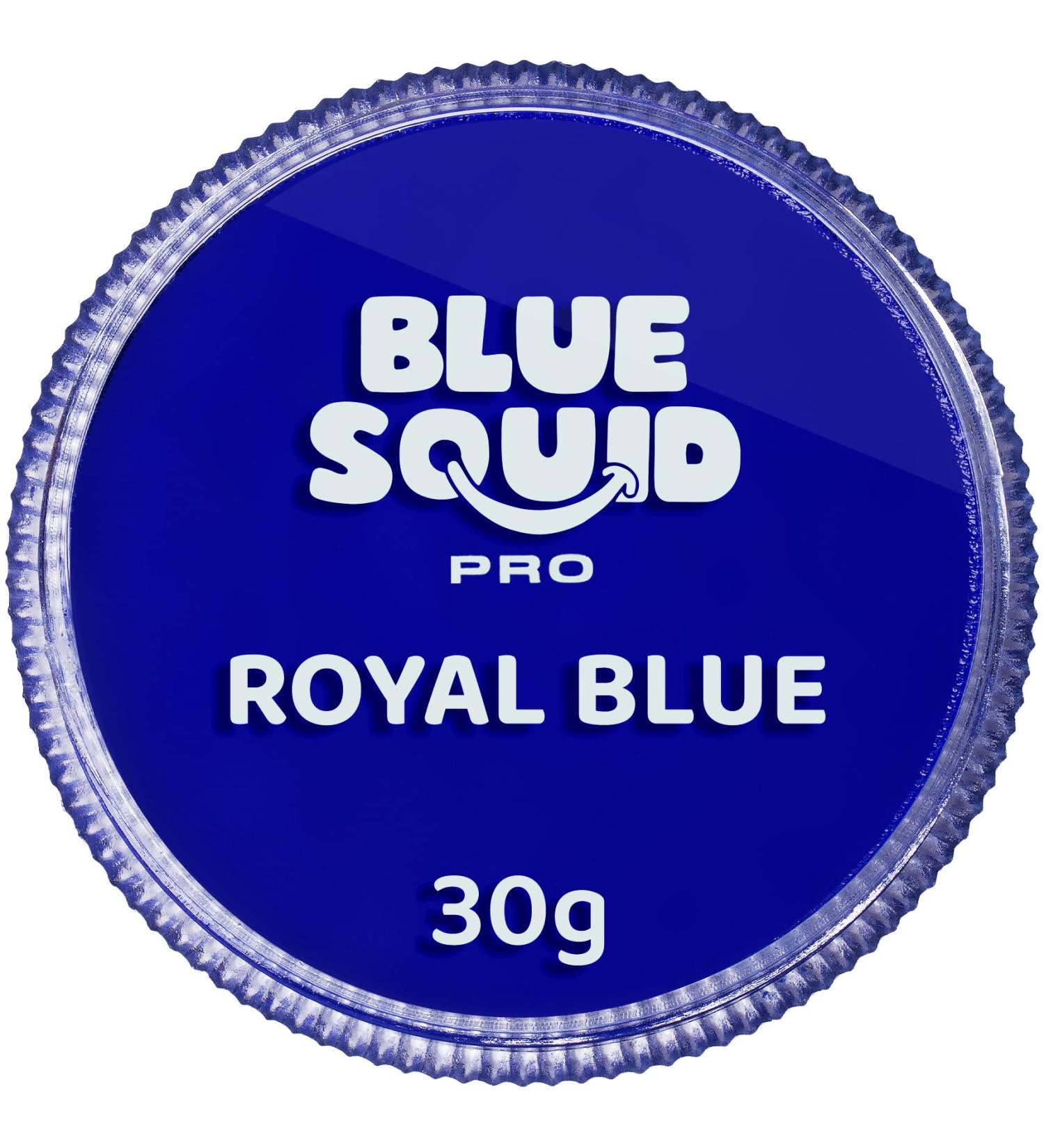 Blue Squid PRO Face Paint - Classic Royal Blue 30gm - Professional Water Activated Face & Body Paint for Halloween & SFX - Buy Online on GoSupps.com