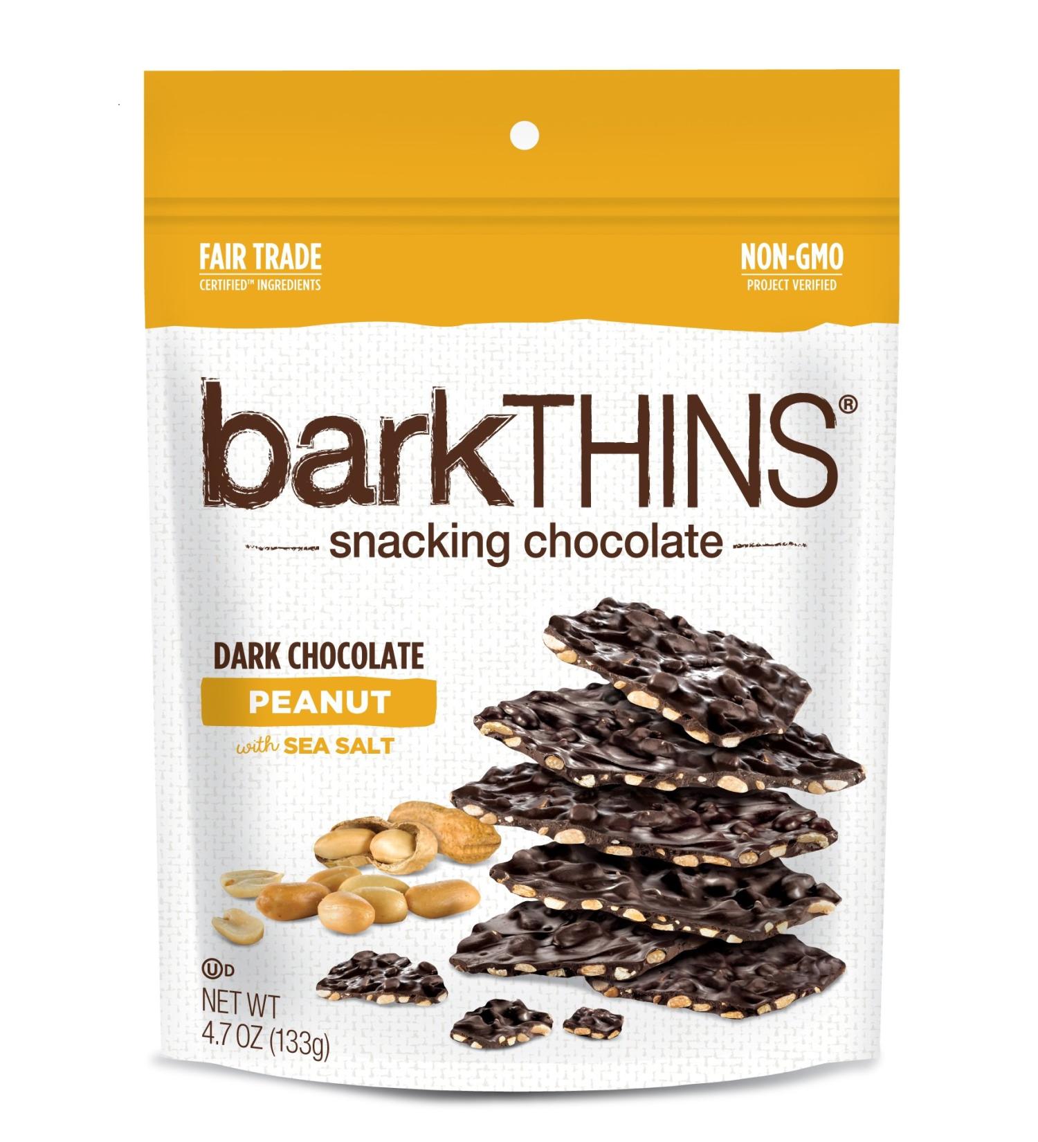 BarkTHINS Dark Chocolate Peanut with Sea Salt - 4.7 oz | Delicious Snacking Treats - Buy Online on GoSupps.com