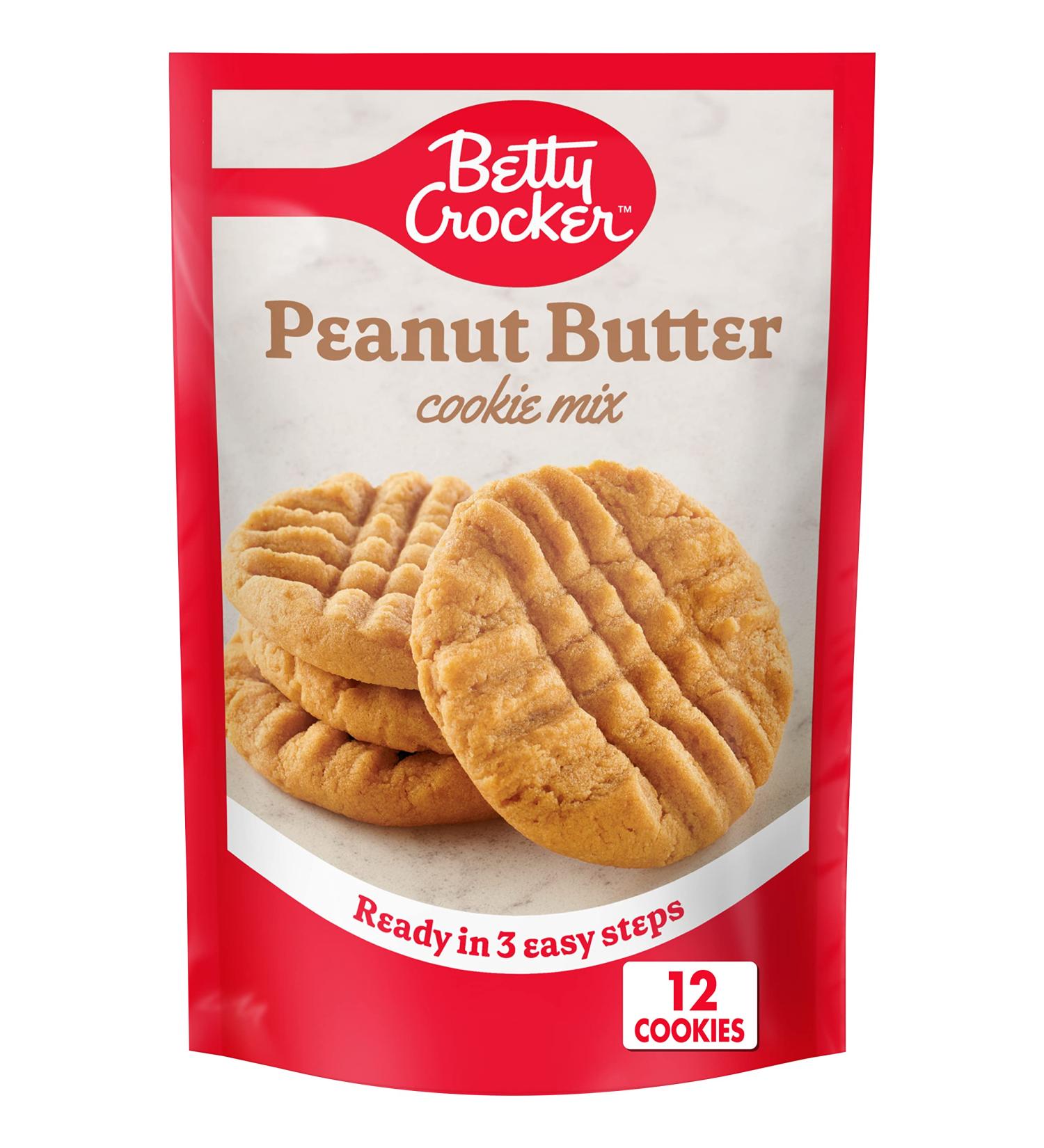 Betty Crocker Peanut Butter Snack Size Cookie Mix 7.2 oz - Pack of 1 - Buy Online on GoSupps.com