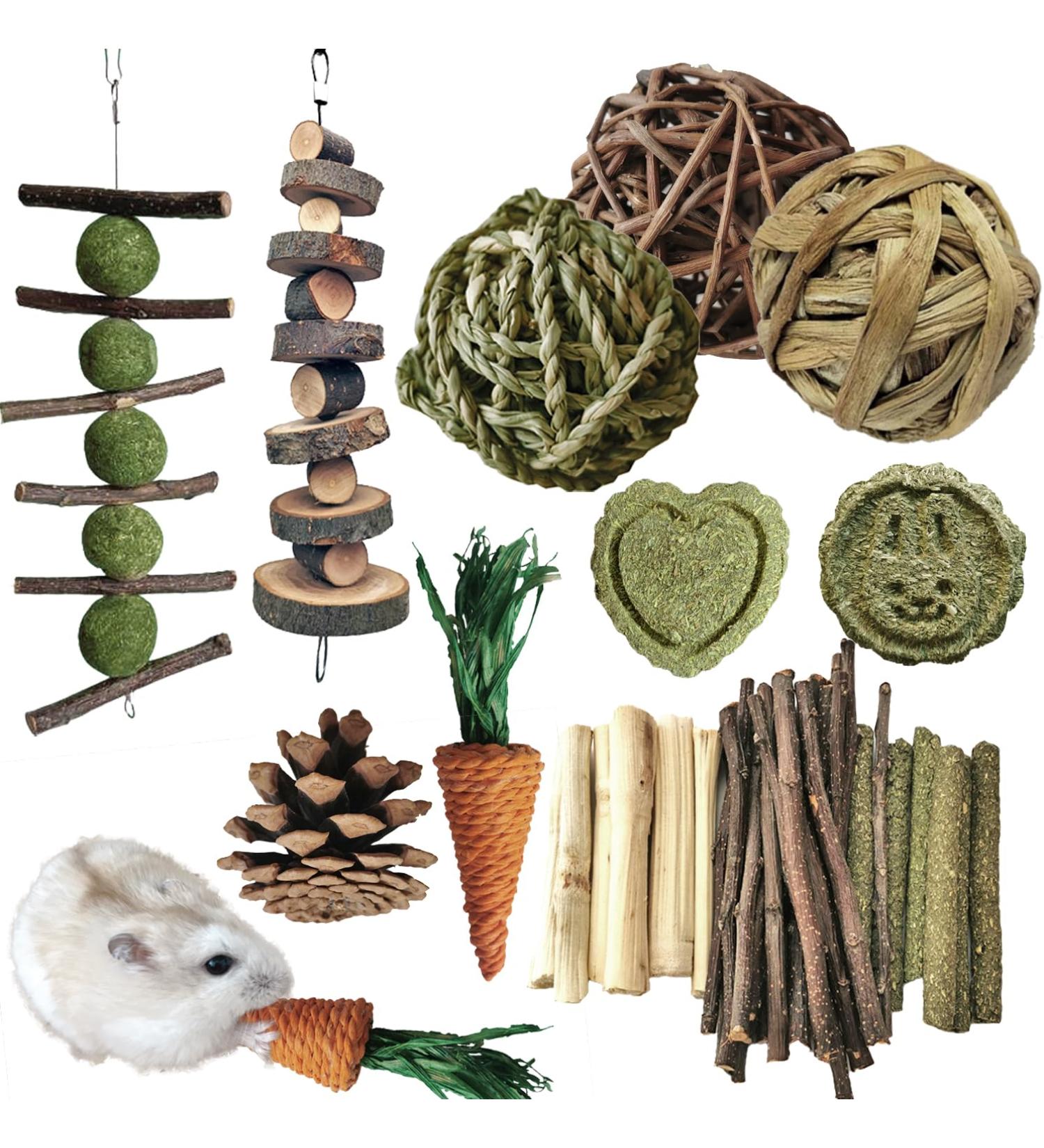 Shop Premium Rabbit & Small Animal Toys | Molar & Dental Care Wood Accessories for Guinea Pigs Chinchillas Mice & Rats - Buy Online on GoSupps.com