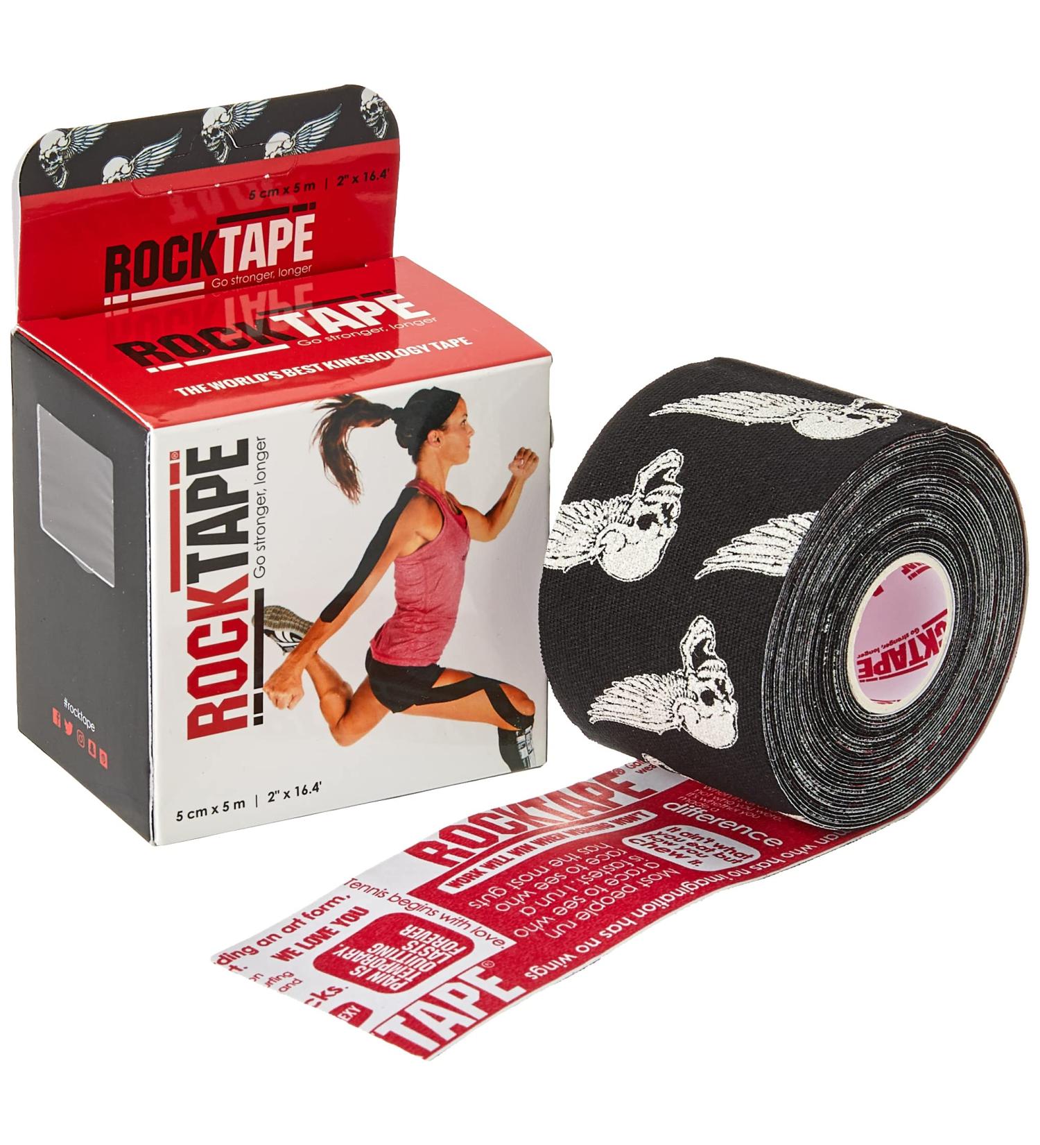 Unisex Kinesiology Recovery Tape - Skull Design - 5cm Wide Roll | UK - Buy Online on GoSupps.com