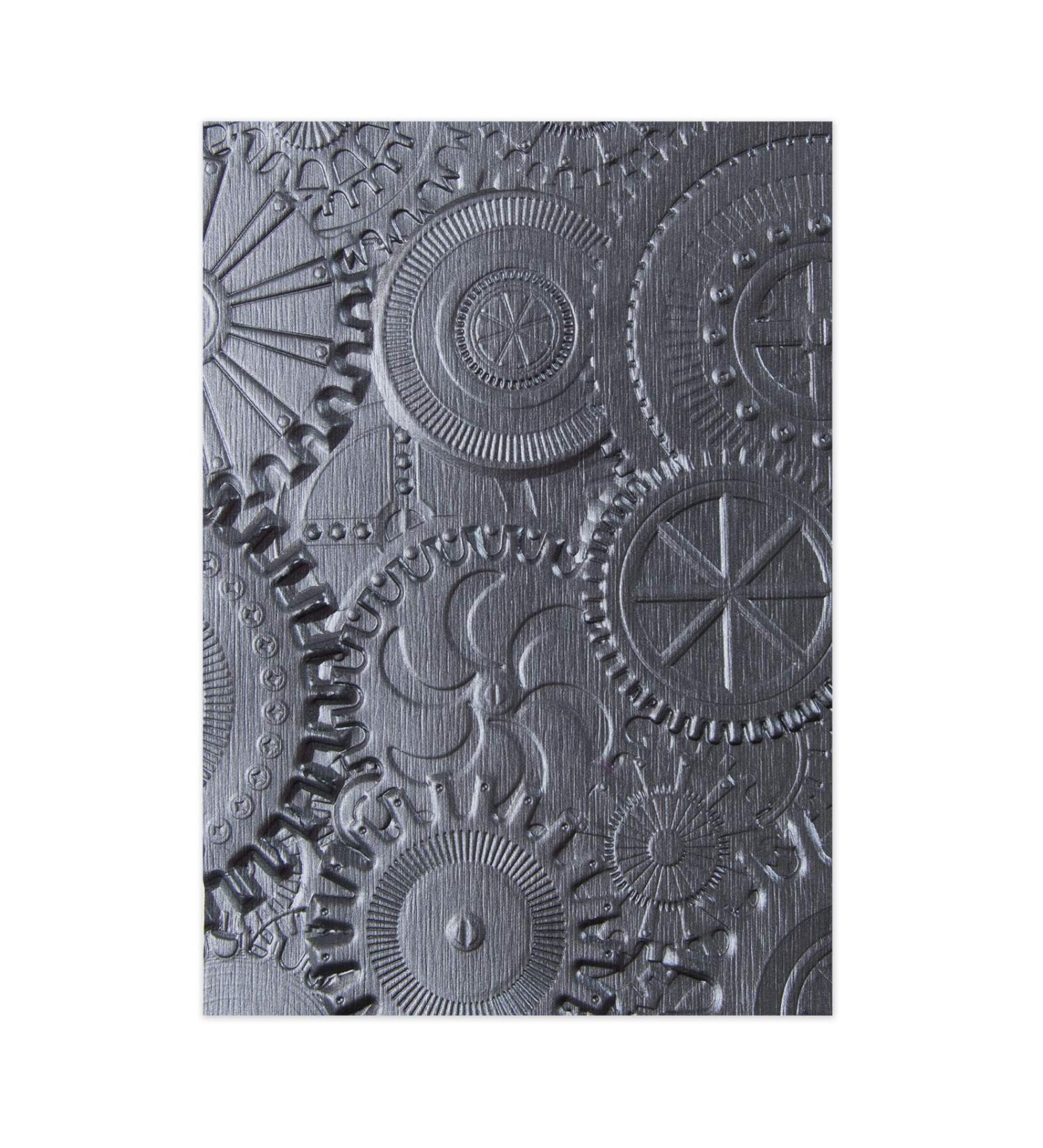 Sizzix 3-D Texture Fades Embossing Folder in Gray - Create Stunning Textured Designs - Buy Online on GoSupps.com