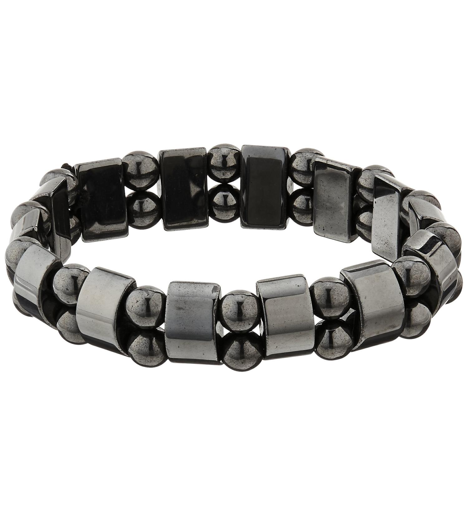 Magnetic Hematite Black Pearl Bracelet