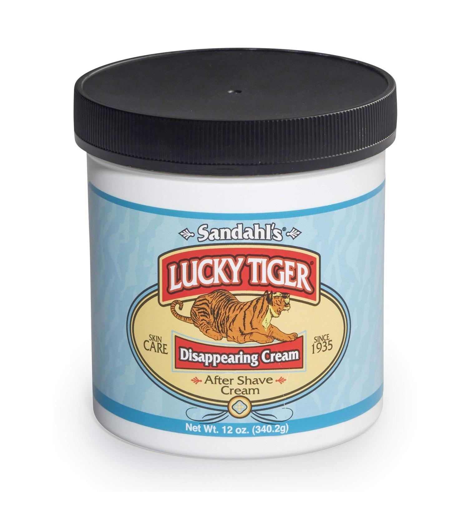 Lucky Tiger Vanishing Cream Menthol Mint 12 oz (Pack of 5)