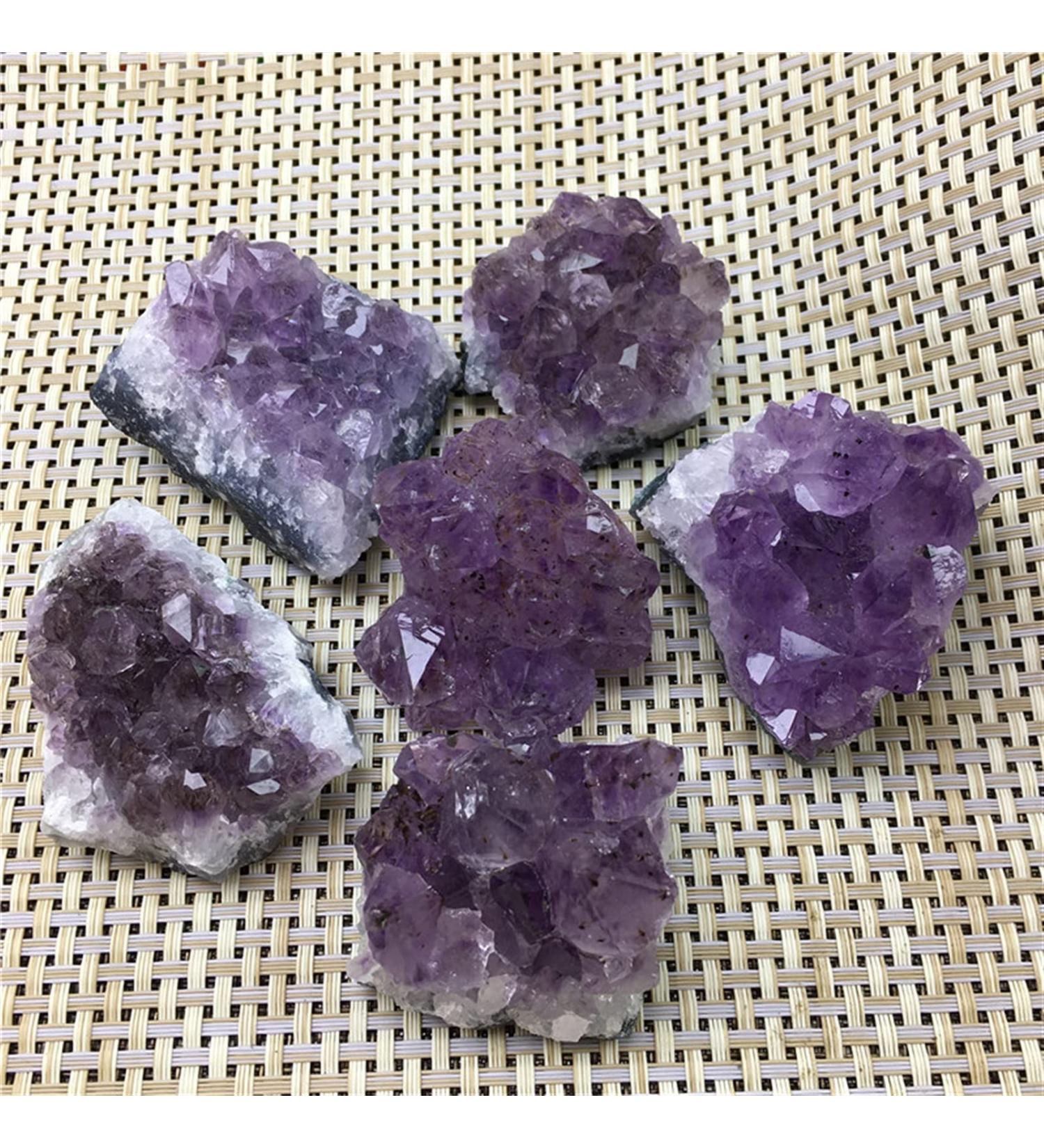 Natural Crystal Rough Natural Crystal Rough Amethyst Cluster Quartz Crystal geode raw Stone Home Decoration (Size : 500g) - Buy Online on GoSupps.com