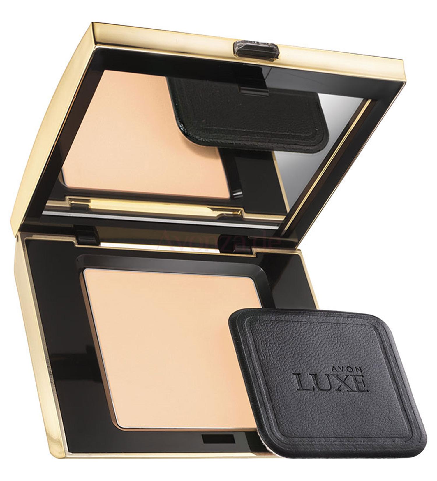 Avon Luxe Silken Compact Powder Light Medium 10g - Smooth Finish for All Skin Types | Shop Internationally - Buy Online on GoSupps.com