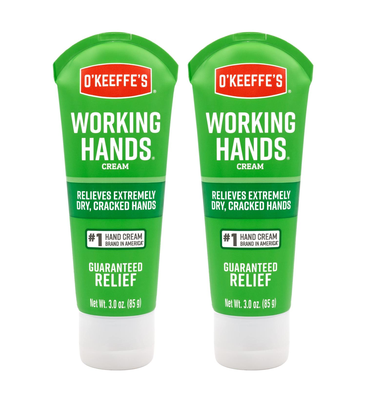 O'Keeffe's Working Hands Hand Cream 3 oz Tube (Pack of 2) - Relieves and Repairs Extremely Dry Hands - Buy Online on GoSupps.com