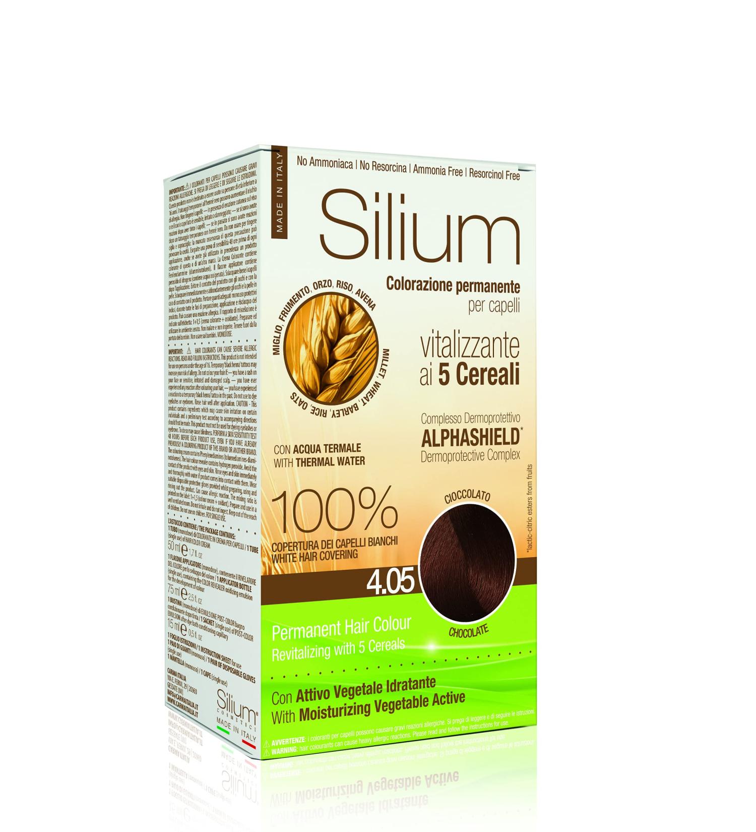Silium Silium Permanent Hair Color Chocolate 4-187g