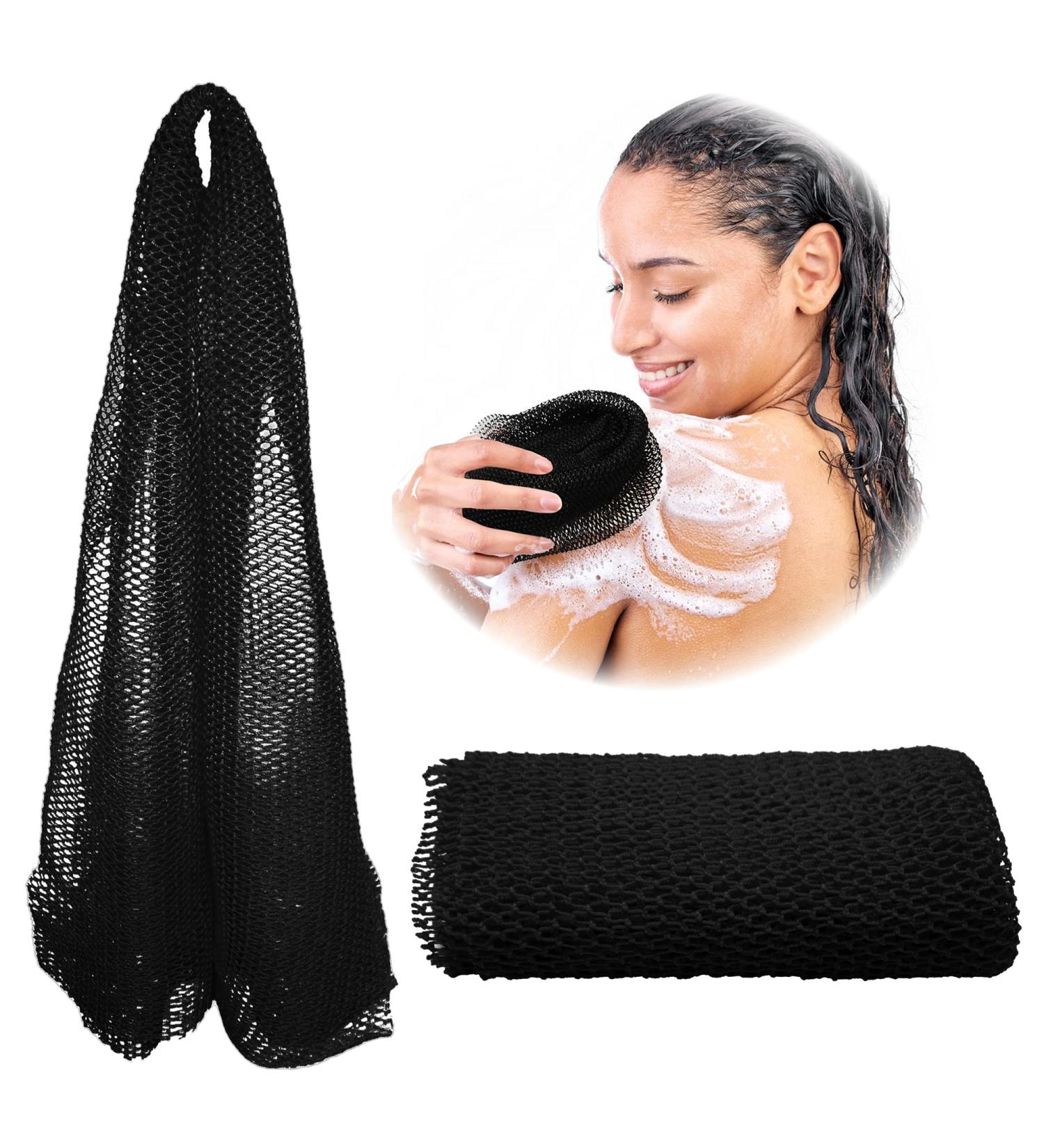 Adeton African Net Sponge - Exfoliating Body Scrubber | Black Owned | Bath Accessories for Back, Feet, and Scalp - Dead Skin Remover - Buy Online on GoSupps.com
