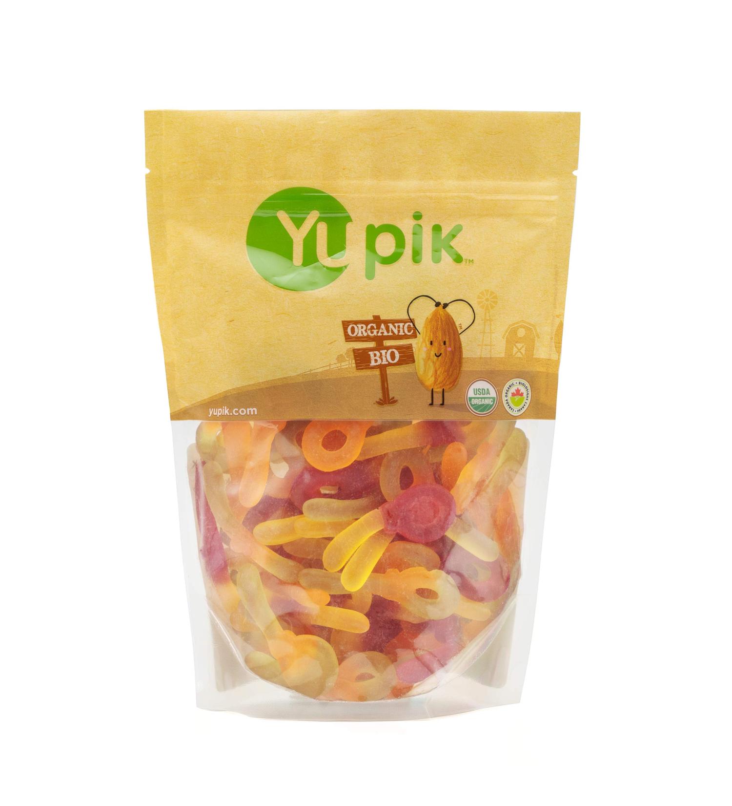 Yupik Organic Gummy Dummies Gelatin-Free 500 g Gluten-Free Non-GMO Natural Flavors & Colors Chewy Pacifier-Shaped Gummies Sweet Candy Delicious Snack Ideal for Gifting & Holidays - Buy Online on GoSupps.com