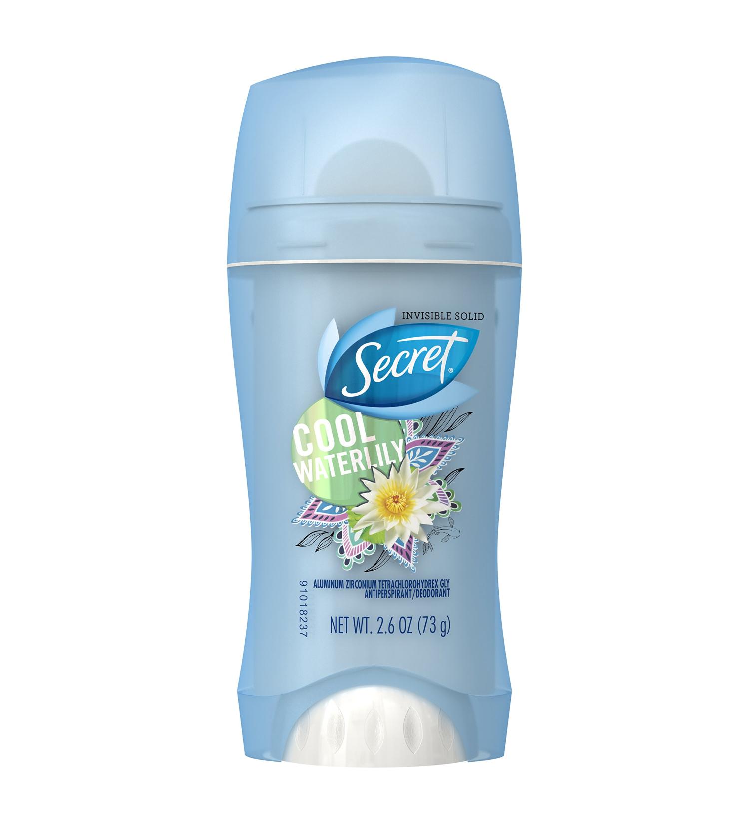 Buy Secret Fresh Antiperspirant & Deodorant Invisible Solid - Cool Waterlily 2.6 Oz | International Shipping Available - Buy Online on GoSupps.com