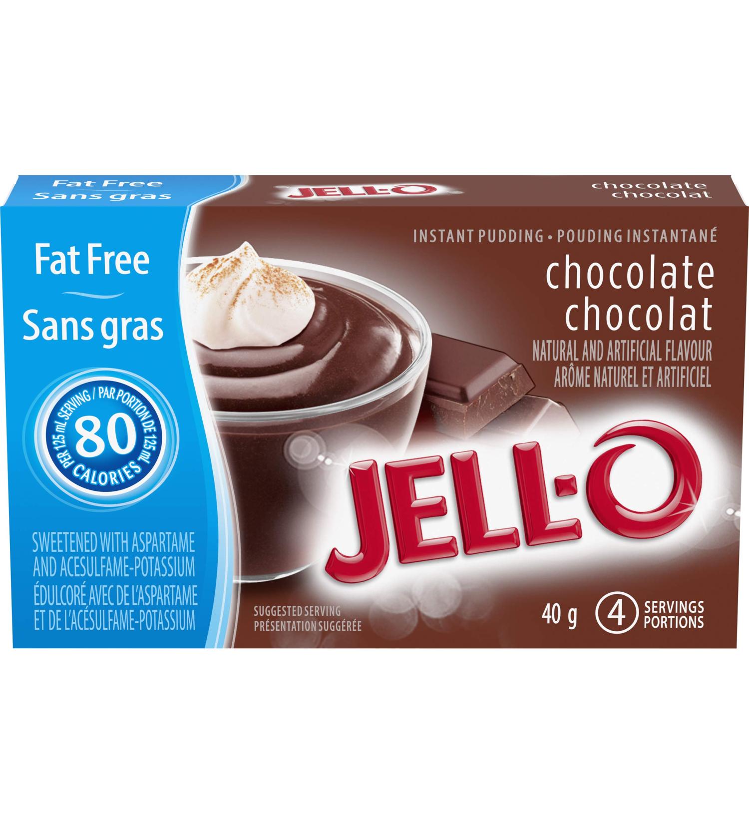 Jell-O Fat Free Chocolate Instant Pudding Mix - Buy Online on GoSupps.com