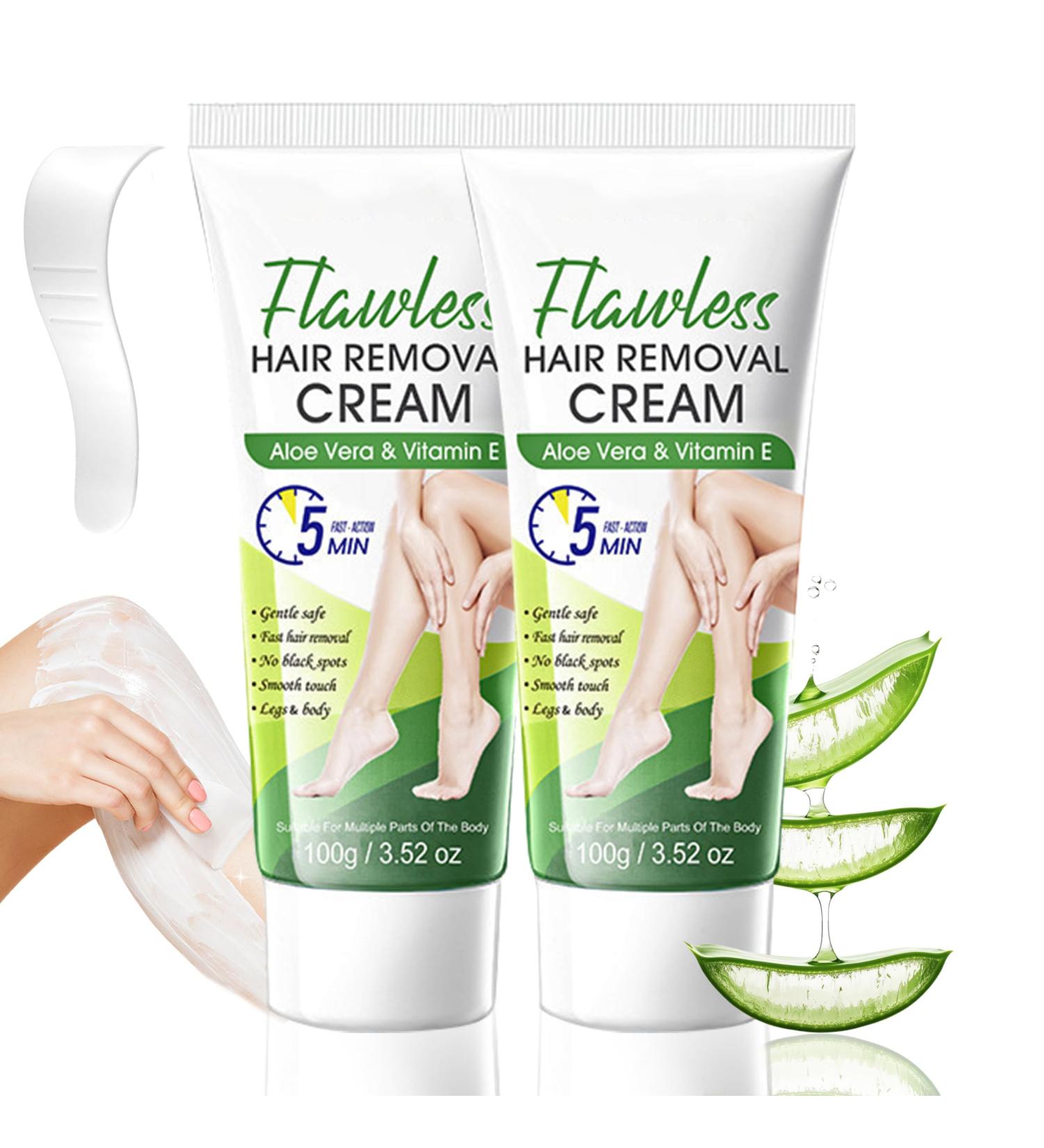 MrCuvaryas Depilatory cream 2 pieces facial hair removal cream without pain for sensitive skin gentle formula intimate hair removal cream for bikini pubic area face and body 2 x aloe vera aloe vera 05 g 2er Pack - Buy Online on GoSupps.com
