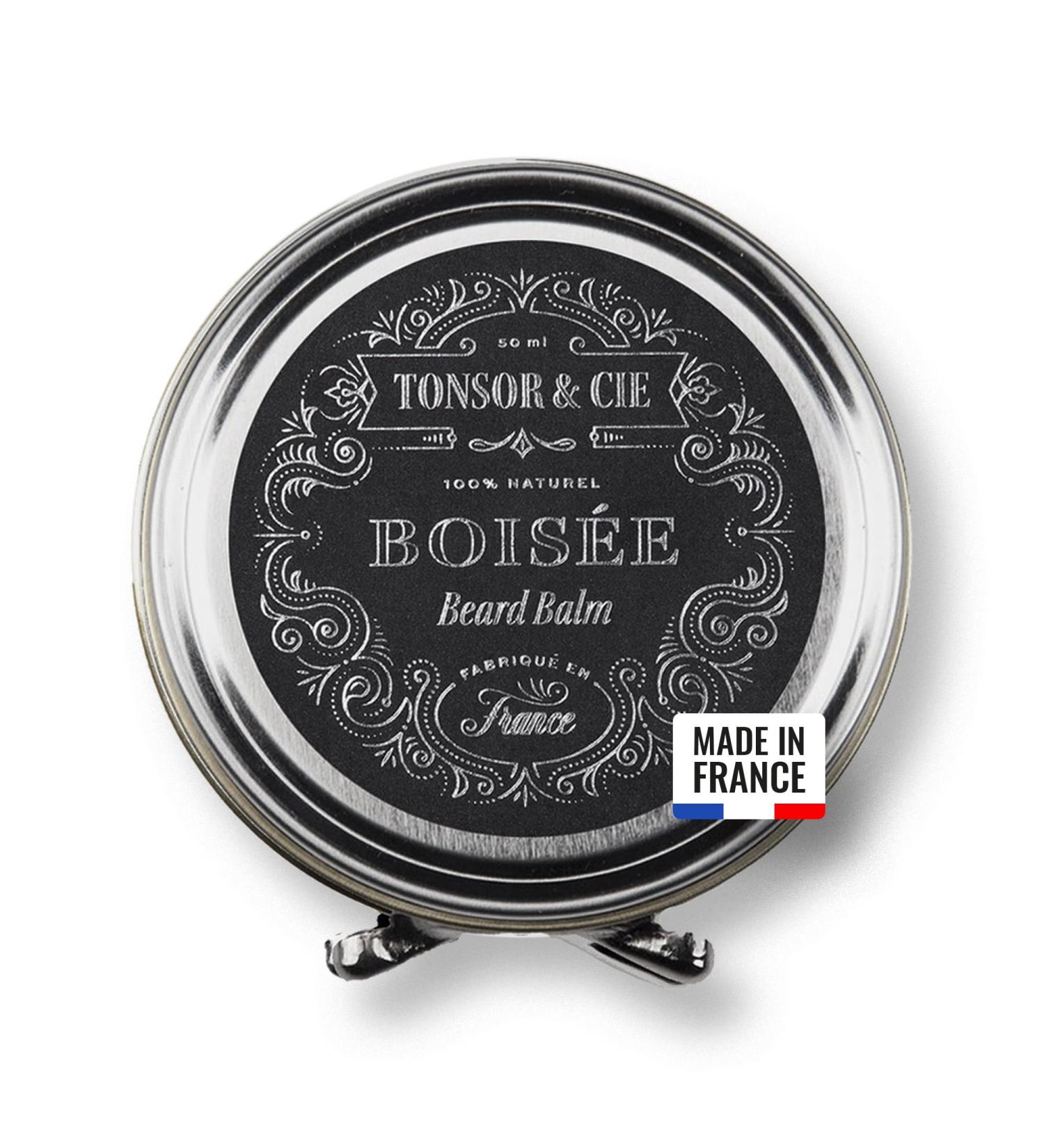  Tonsor & Cie Tonsor & Cie - Woody Beard Balm 50ml - Moisturizing & Taming Beard Care - Shea Butter Beeswax & Vitamin E - Ebony Wood Scent - Natural - Formulated and Made in France - Buy Online on GoSupps.com