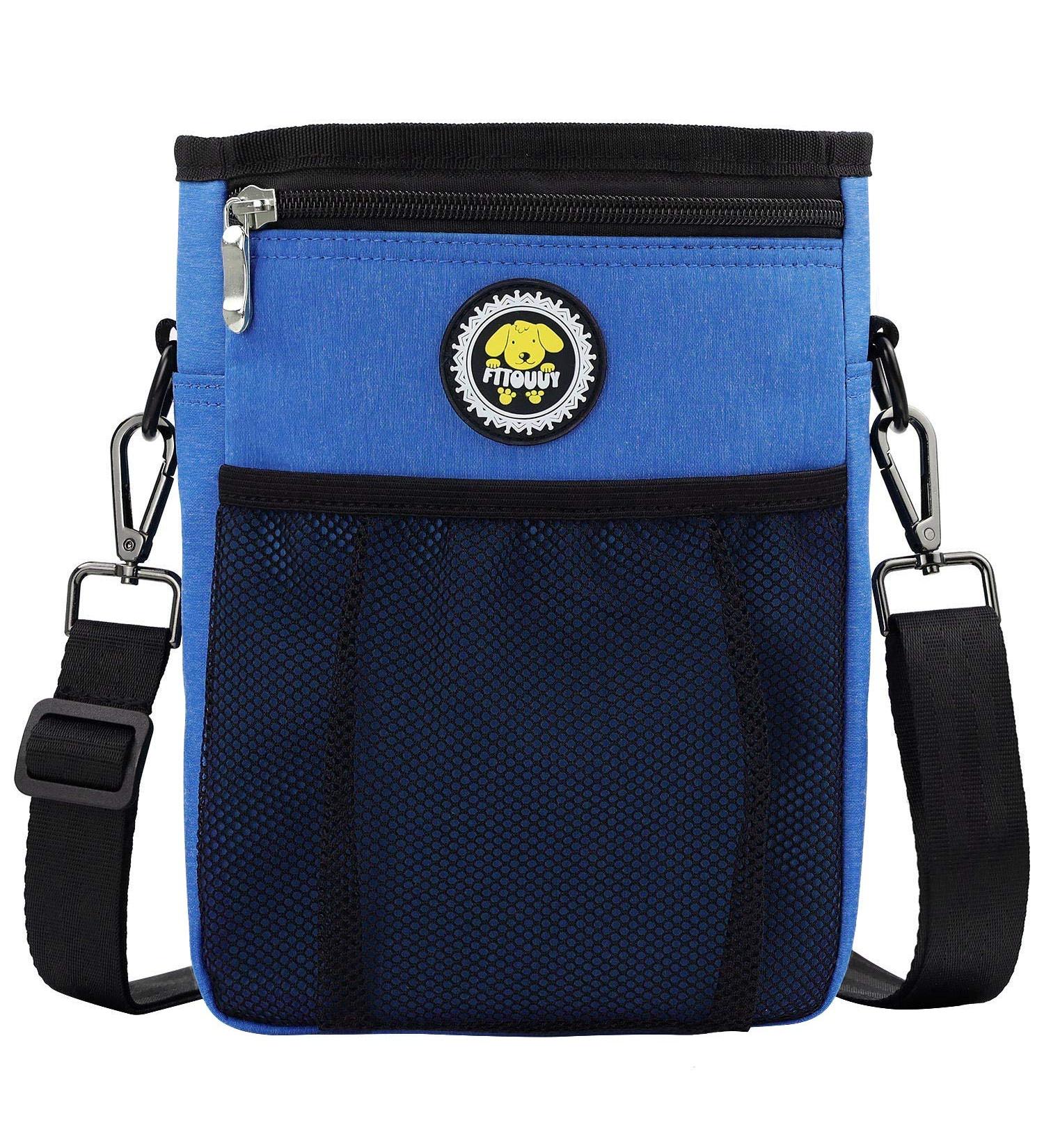FTTouuy Waterproof Dog Food Bag for Training | Azure Blue XL | Perfect for Dog Treats & Agility Training - Buy Online on GoSupps.com