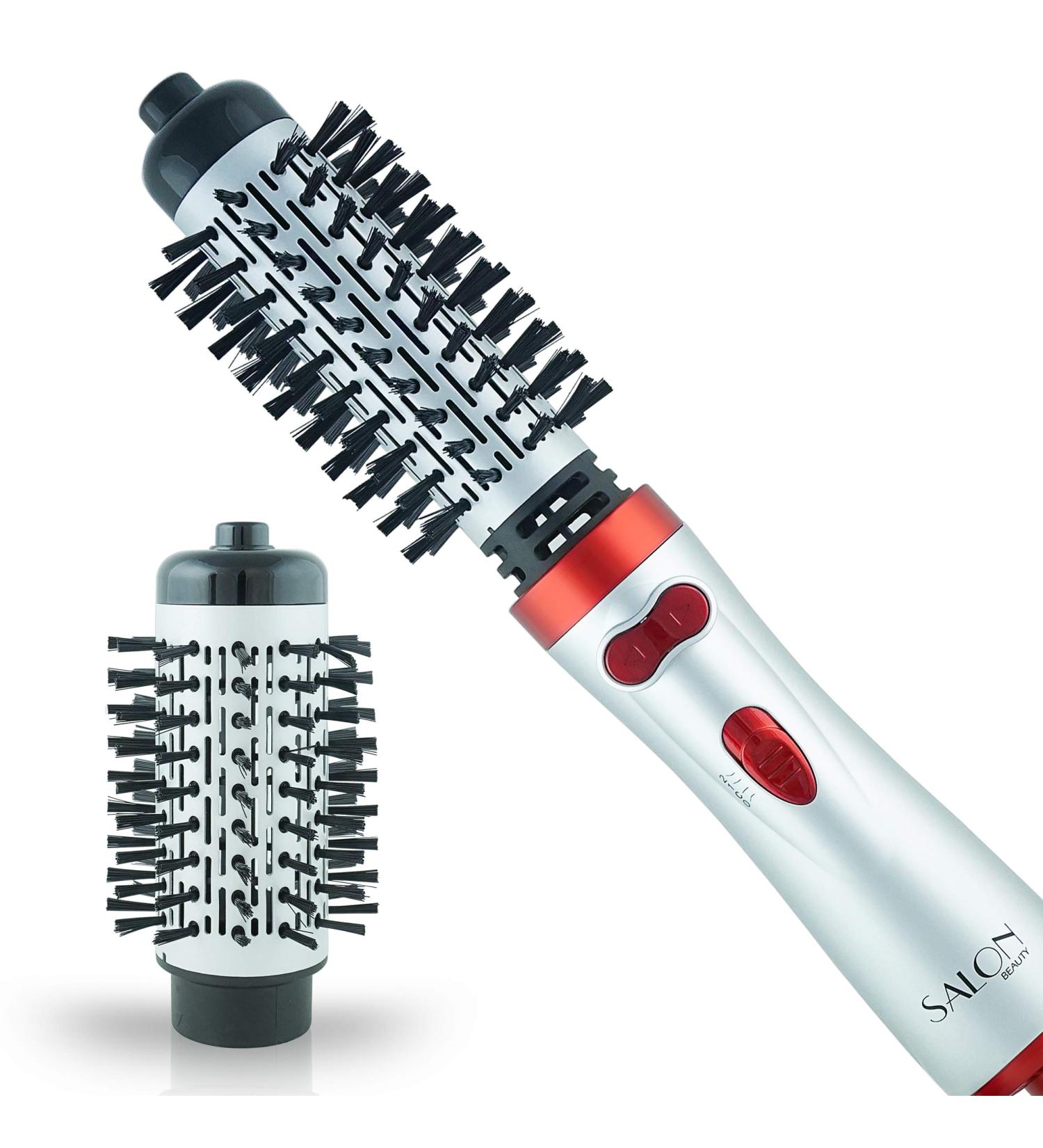 Perfect Heat 2-Inch & 1.5-Inch Interchangeable Tourmaline Ceramic Ionic Rotating Hot Styler - Red | Long Hair Brush HM26000 | International Shipping Available - Buy Online on GoSupps.com