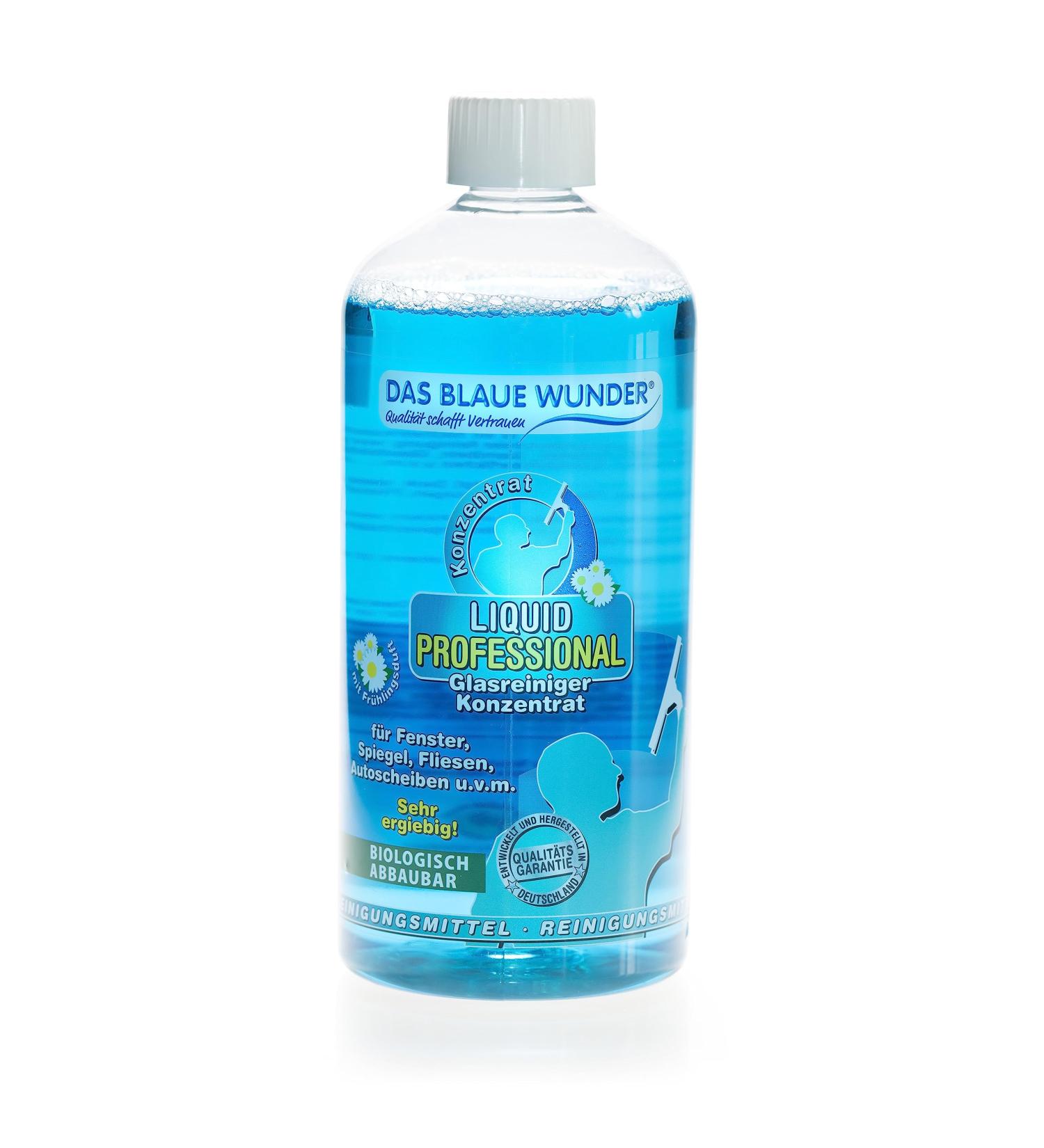 Buy The Blue Wonder Liquid Professional Glass Cleaner Concentrate - 1000 ml | Cleans & Protects Glass & Mirrors | Spring Sale! - Buy Online on GoSupps.com