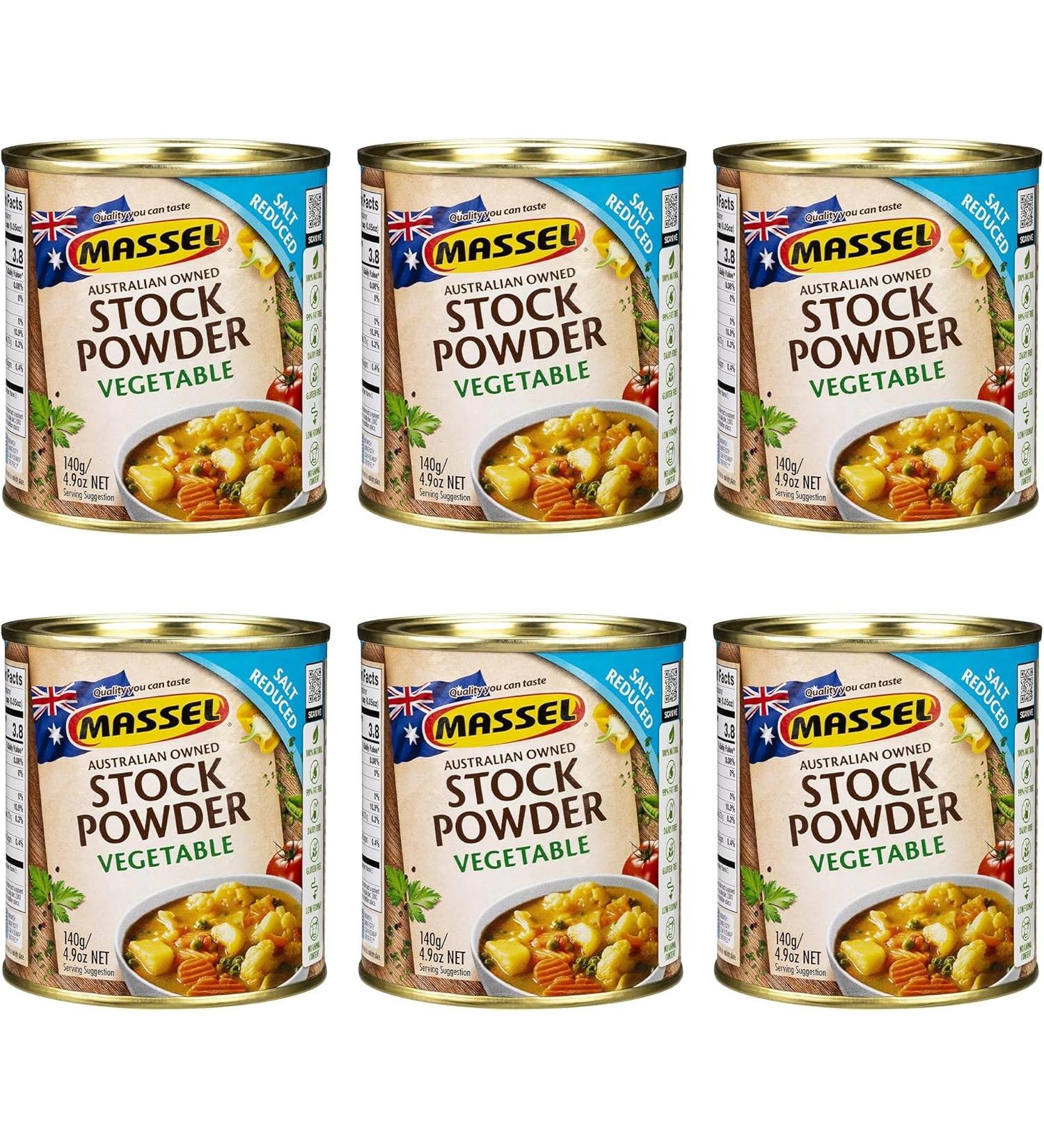  Massel Massel Reduced Vegetable Salt Powder Pot 3 x 140g - Buy Online on GoSupps.com