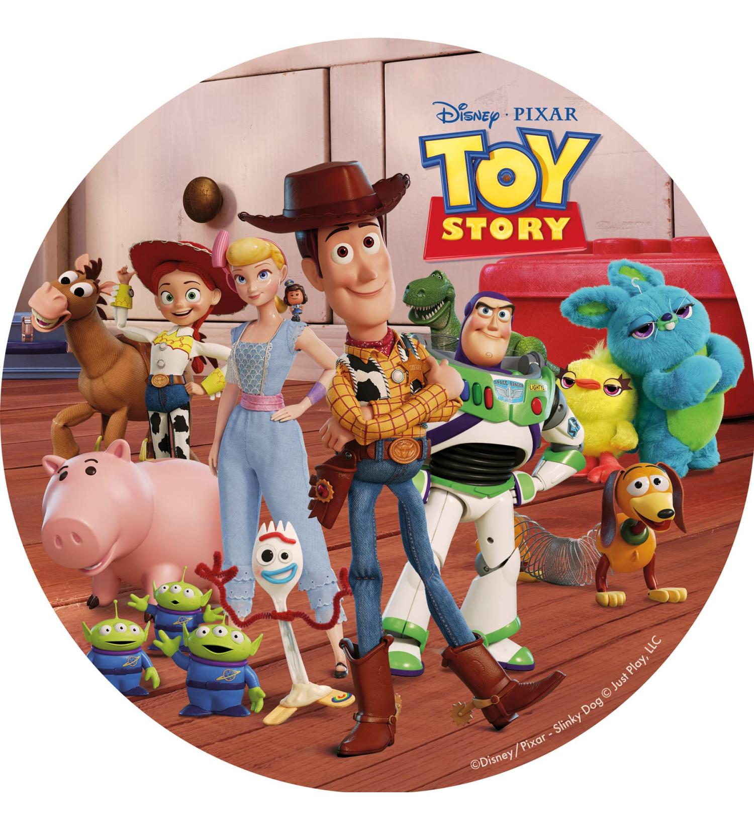 Dekora - Toy Story - Edible Wafer - Birthday Cake Decoration - Children's Characters: Sheriff Woody Buzz Lightyear - Round 20CM - Buy Online on GoSupps.com