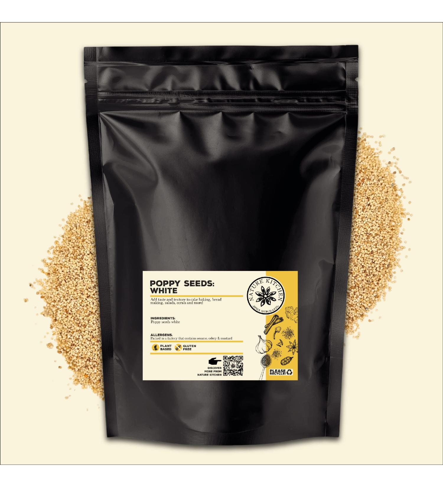 Nature Kitchen Poppy Seed White 600g - Gluten-Free & Vegan Cooking Blend for Marinades, Sauces, Frying, Baking & Grilling - Buy Online on GoSupps.com