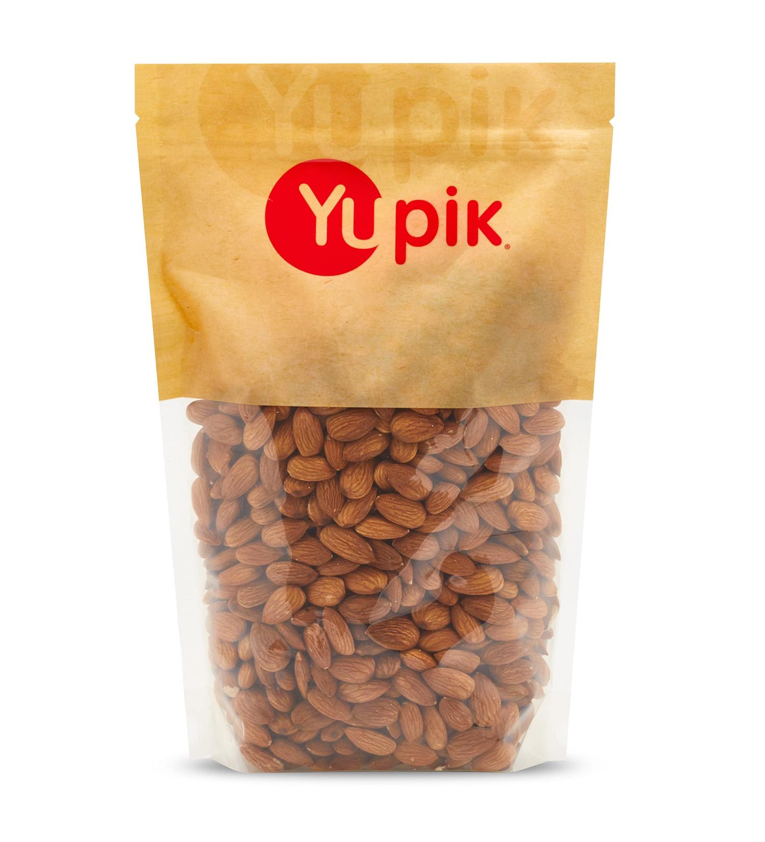 Yupik Raw California Almonds Large Size 1 kg 6 Count Gluten-Free Kosher Vegan Natural Whole Nuts Unsalted Unroasted Oil-Free High in Fiber Nutritious Nuts Healthy Snacks Almonds 1 kg 6 Count - Buy Online on GoSupps.com