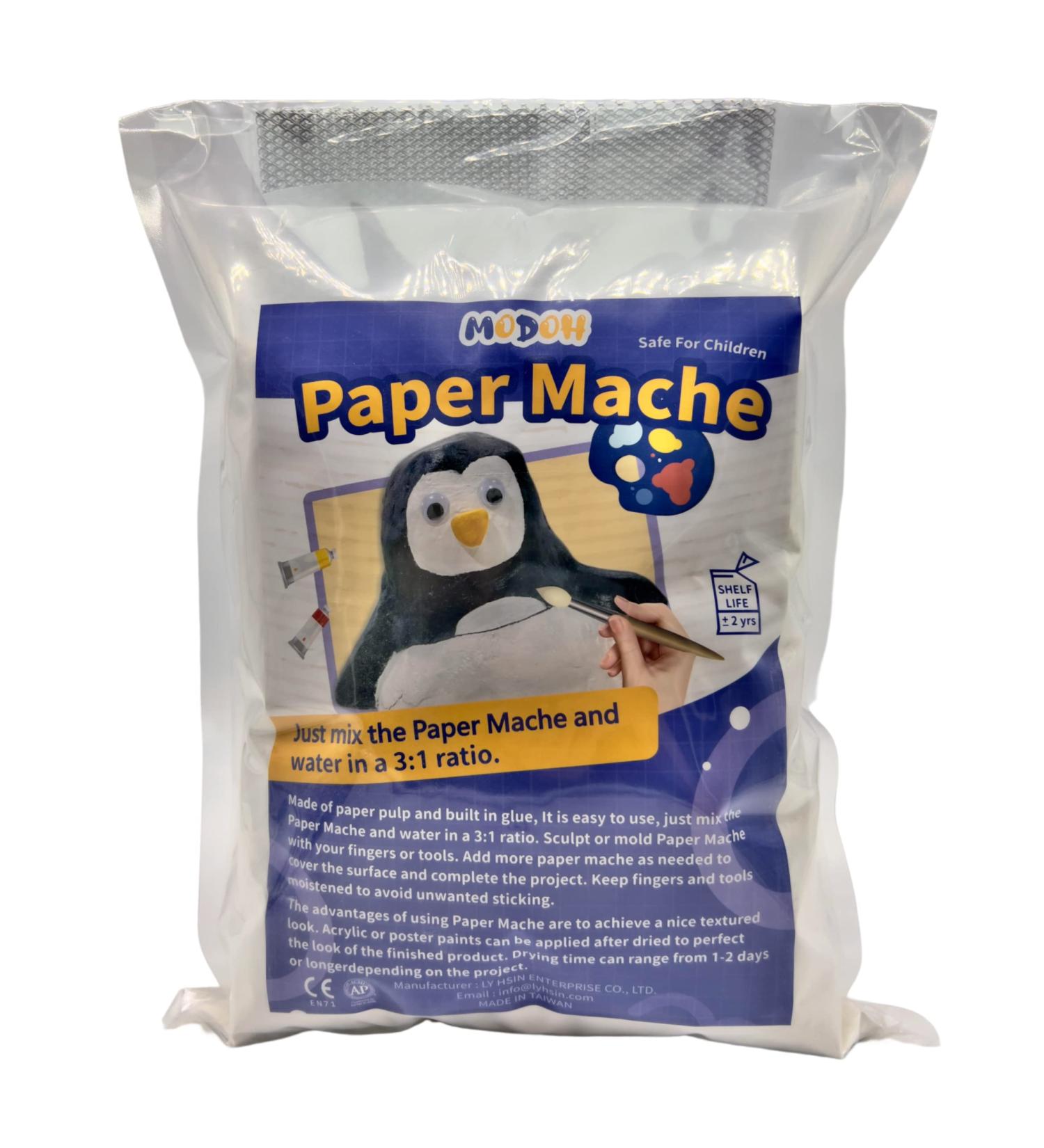 MODOH Paper Mache 3.3 lbs White Clay for Artists and Crafts Projects - Includes Aluminum Mesh - Buy Online on GoSupps.com